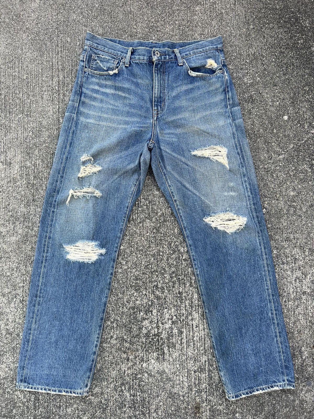 Whiz Limited Whiz Limited Japan Ripped Distress Denim Selvedge 