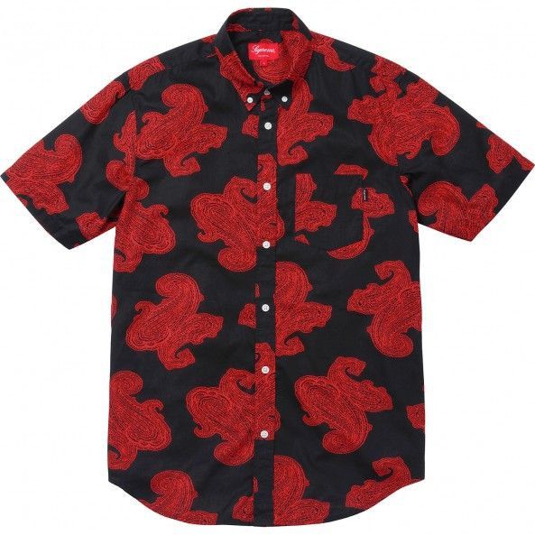 Supreme Paisley Short Sleeve S/S Button Up Shirt S/S13 Size US L / EU 52-54 / 3 - 1 Thumbnail