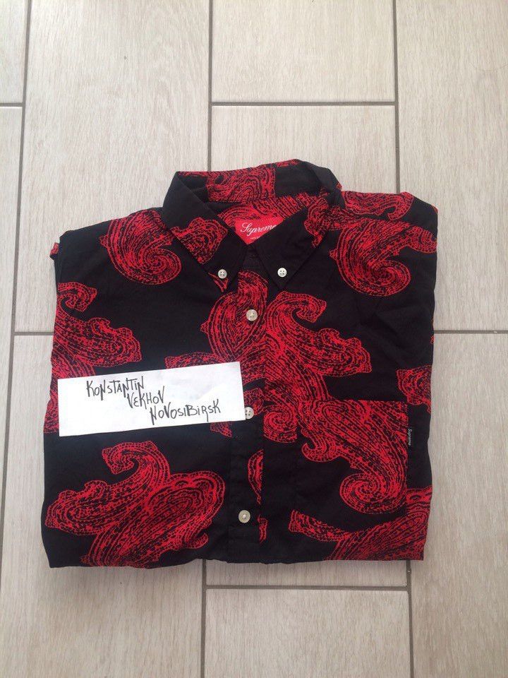 Supreme Paisley Short Sleeve S/S Button Up Shirt S/S13 Size US L / EU 52-54 / 3 - 2 Thumbnail