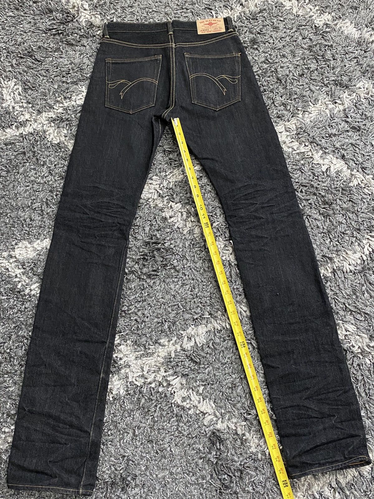 The Flat Head Flat Head 4001 Black Straight Leg Selvedge