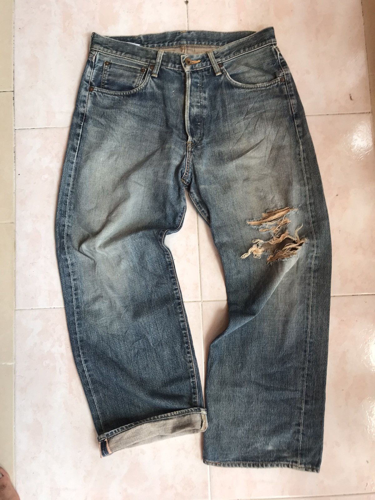 Edwin Edwin 505 denim heath cloth very rare designer | Grailed