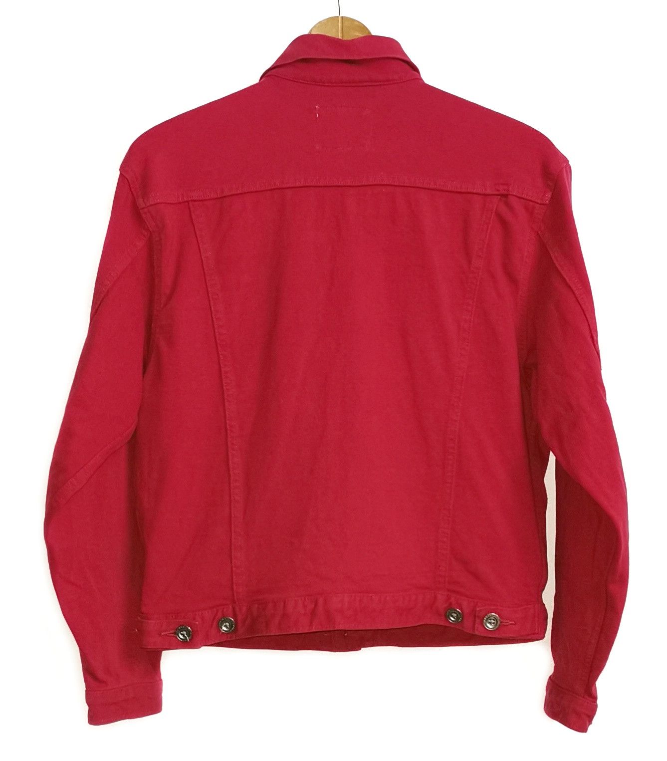 Levi's Levi's Red Denim Jacket Size US M / EU 48-50 / 2 - 3 Thumbnail