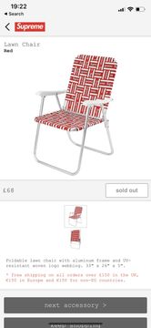 Supreme Supreme Lawn Chair | Grailed