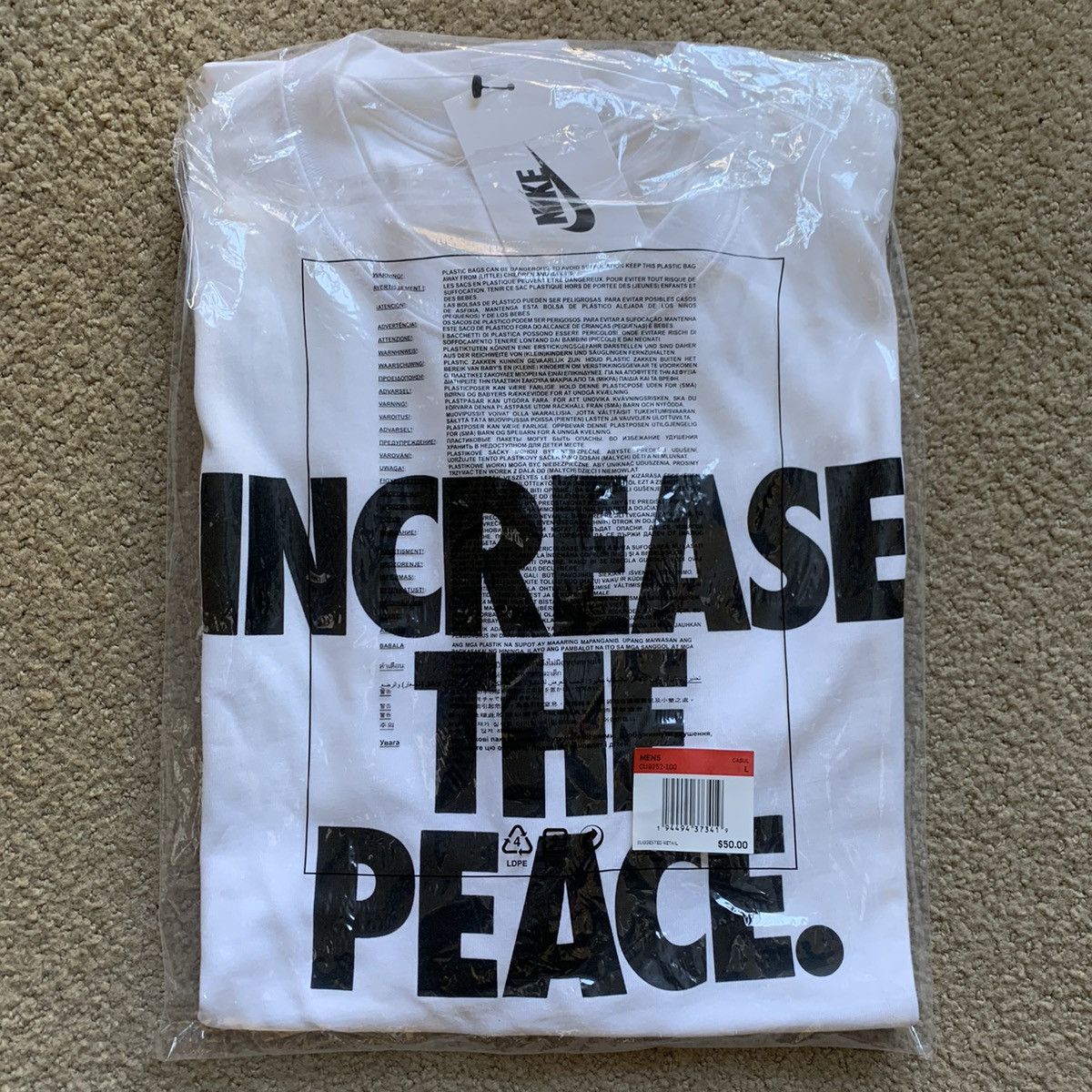 Nike Stussy Nike Increase The Peace T-shirt Size US L / EU 52-54 / 3 - 2 Preview
