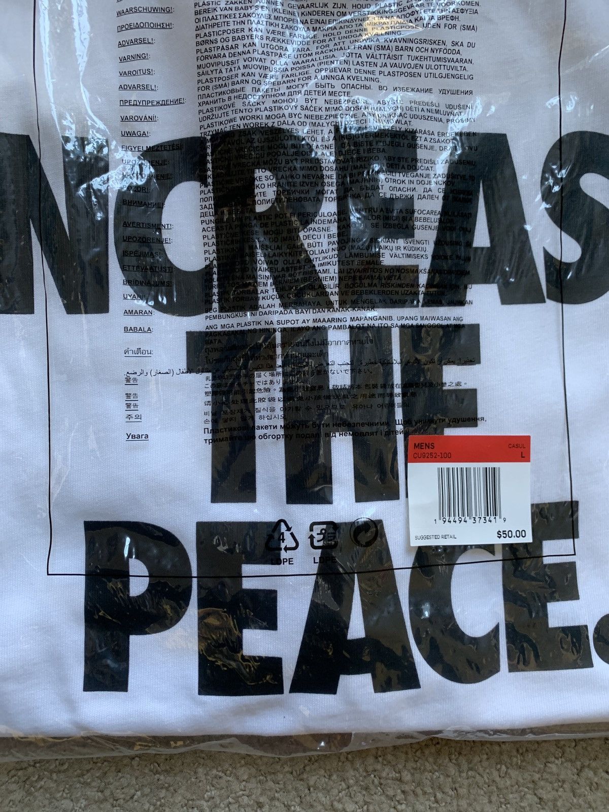 Nike Stussy Nike Increase The Peace T-shirt Size US L / EU 52-54 / 3 - 4 Preview
