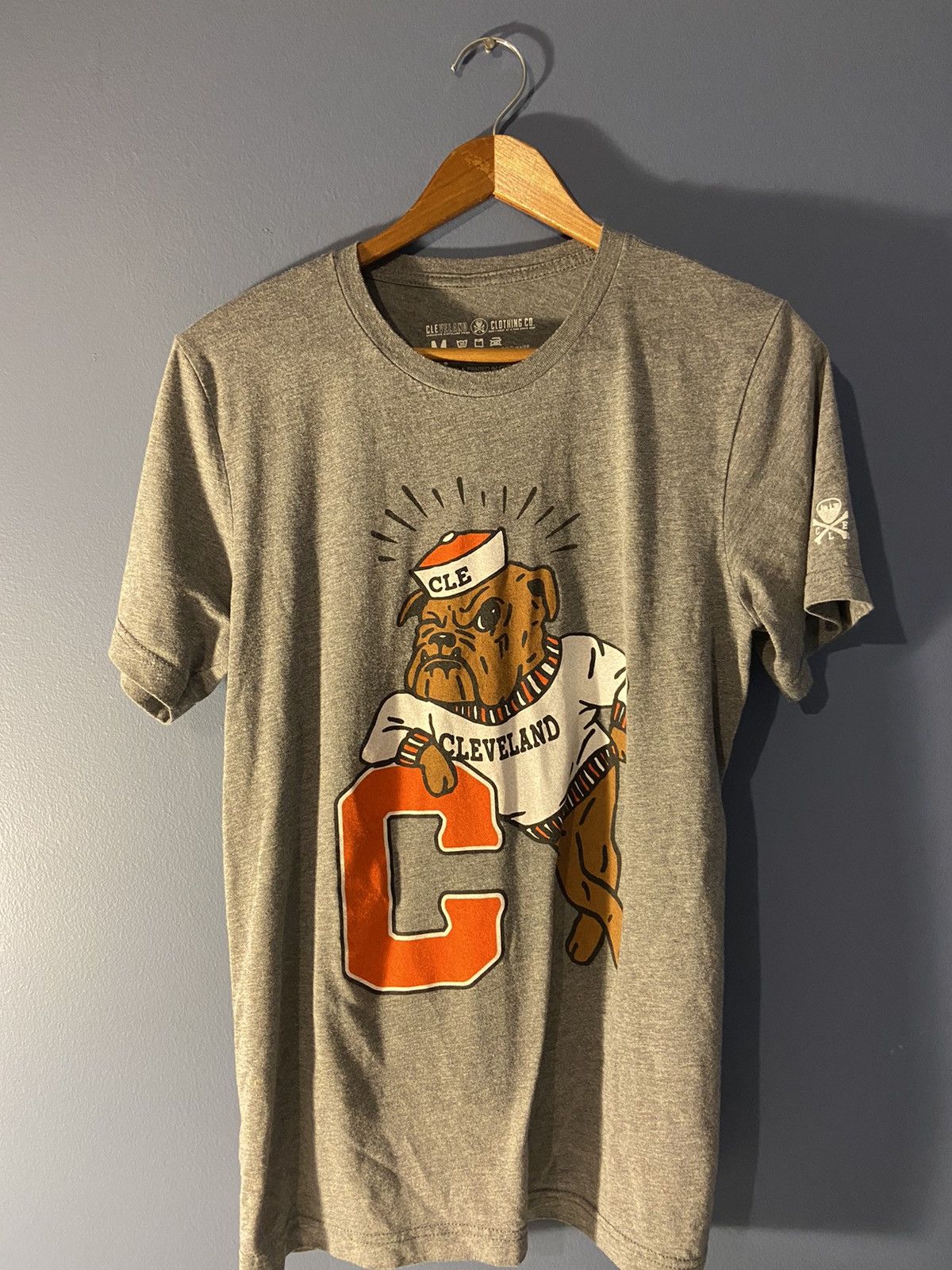 Custom Cleveland Browns Bulldog Logo T-Shirt | Grailed