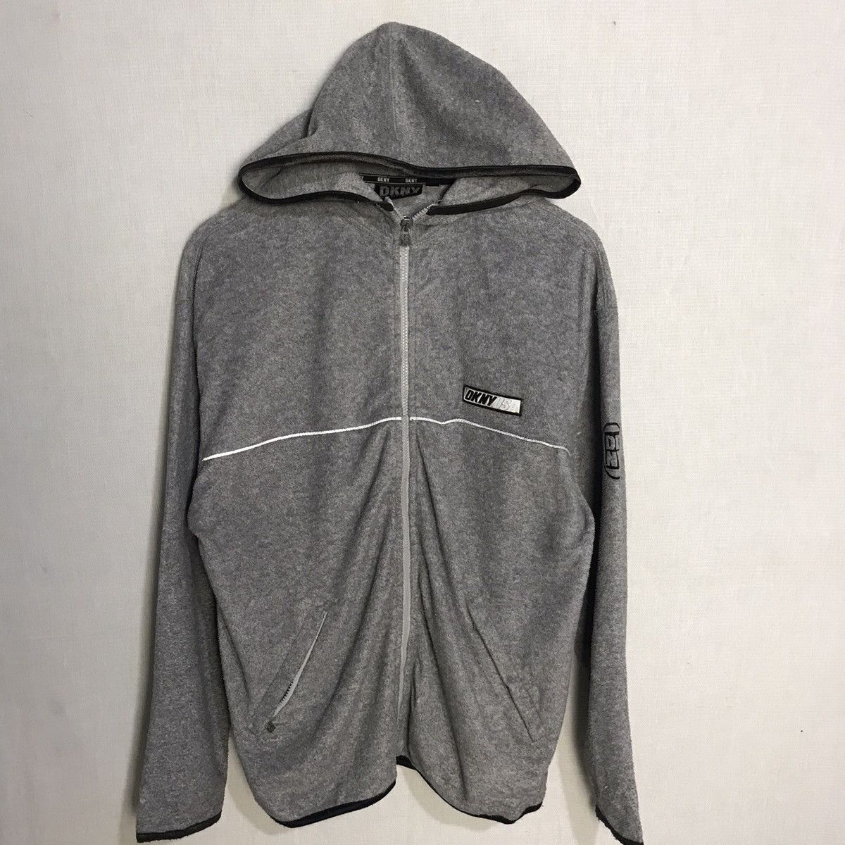 Dkny fleece hoodie zipper