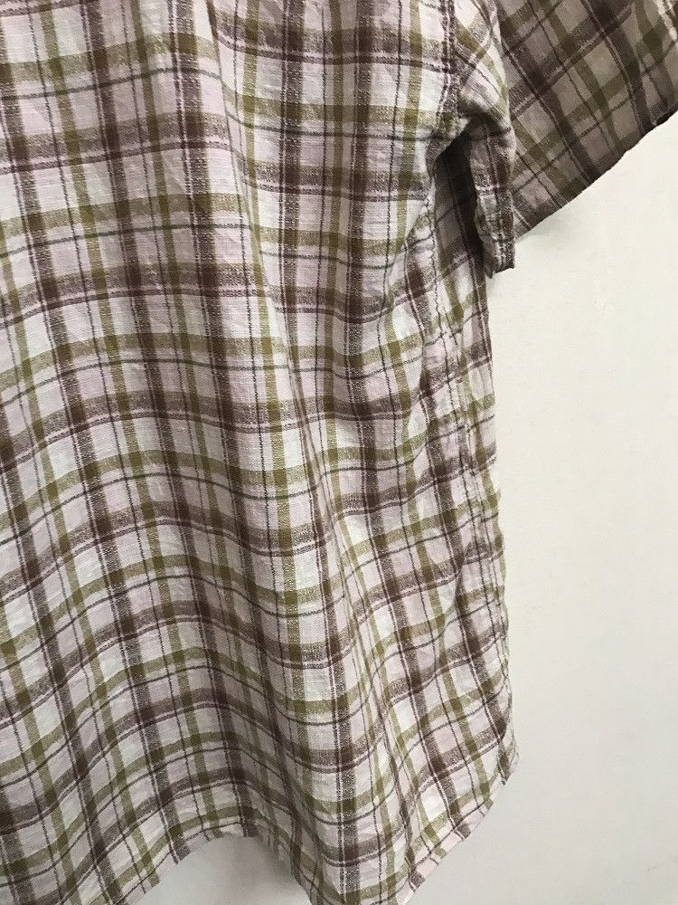 Cushman CUSHMAN Japan Check 40s 50s Style Open Collar Linen Blend Size US L / EU 52-54 / 3 - 10 Thumbnail