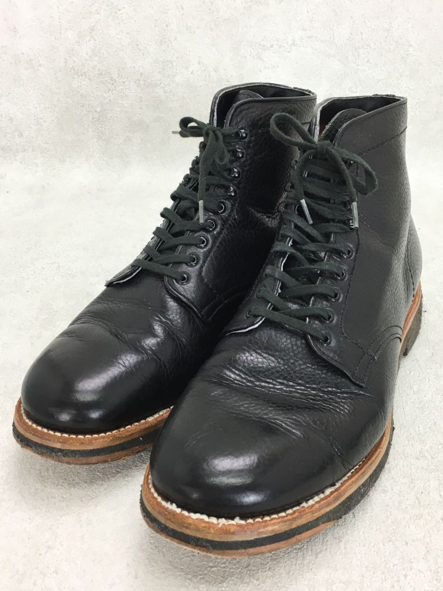 Alden Boots Black Lace-up Leather Crepe Sole Lace Up | Grailed