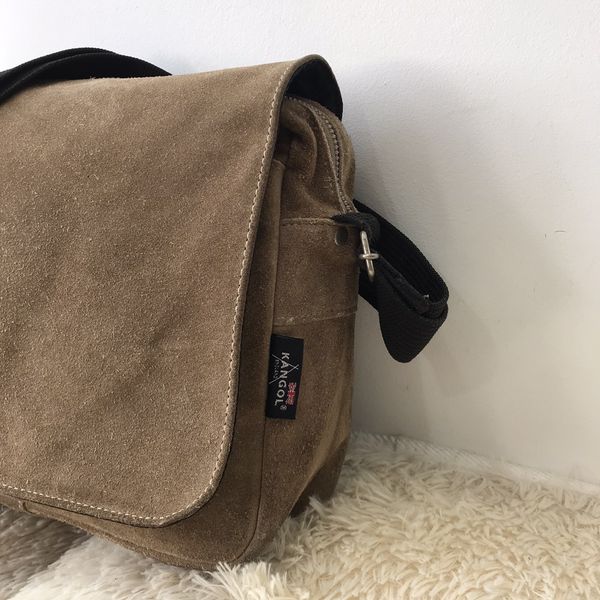 Kangol Kangol Suede Leather Sling Bag Grailed