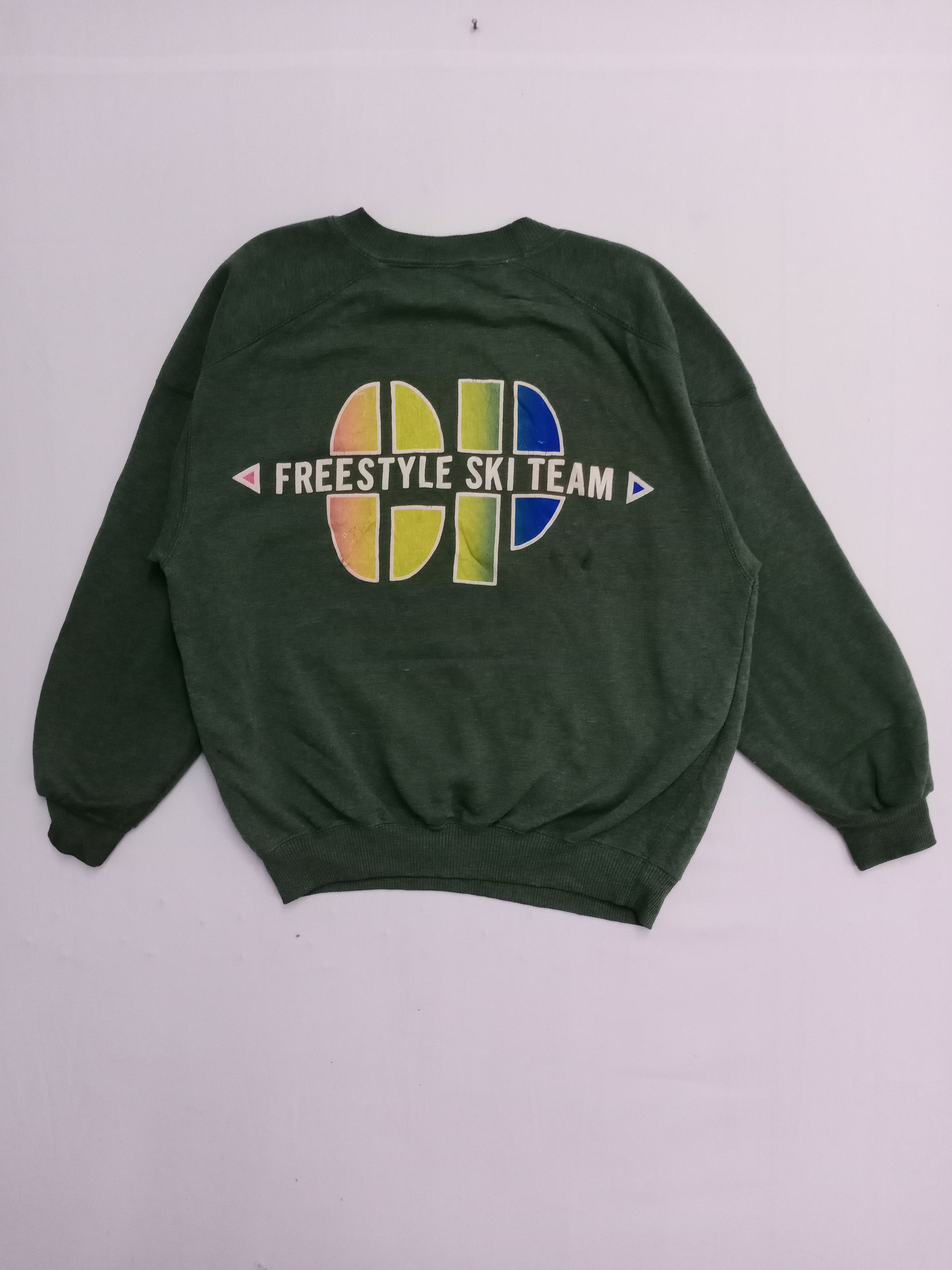 Bonfire Outerwear × Vintage Vintage 90s CP Free Style Ski Team Sweatshirt Size US XL / EU 56 / 4 - 4 Thumbnail