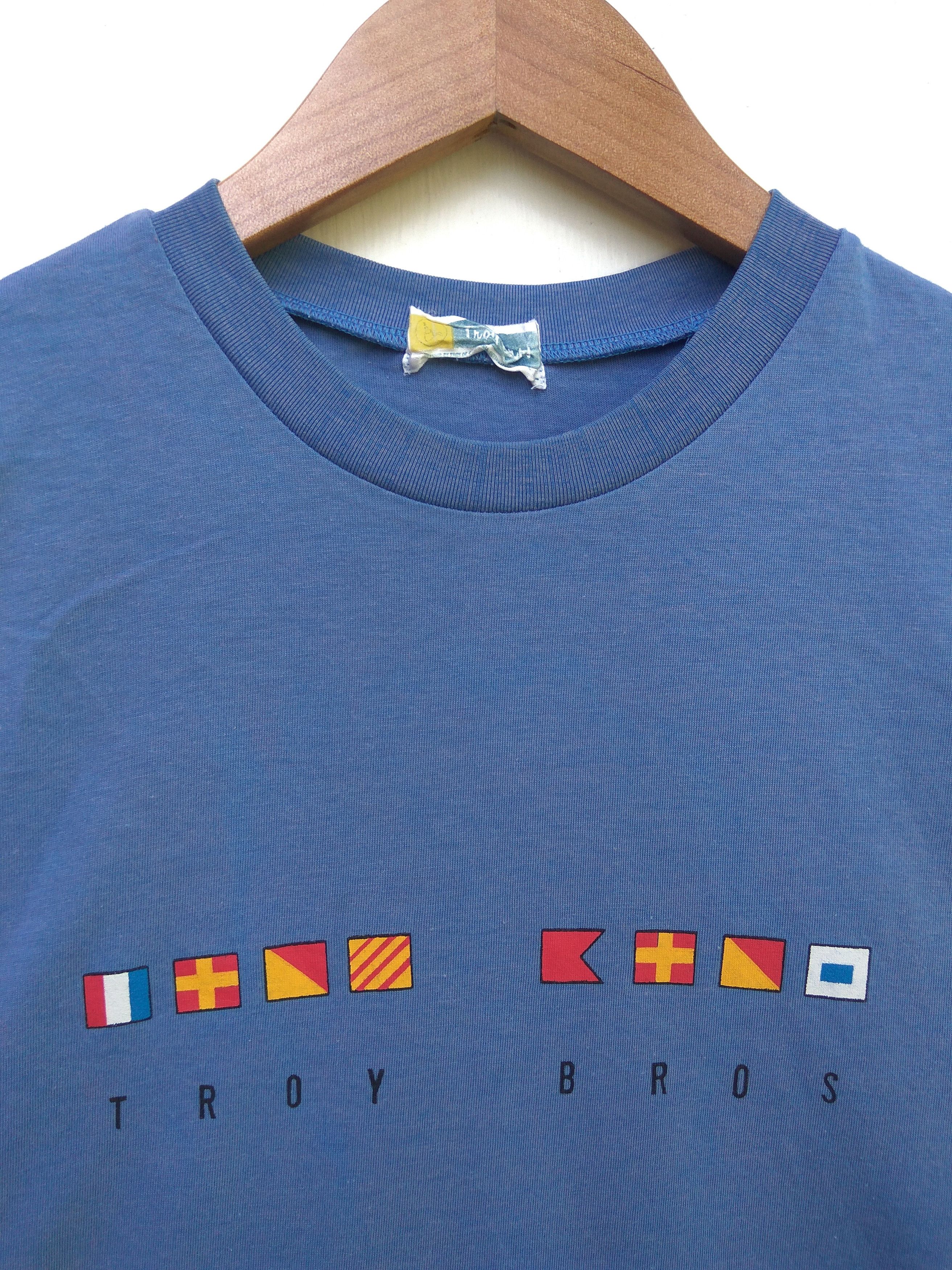 Japanese Brand 🔥 Vintage Troy Bros t shirt International Size US M / EU 48-50 / 2 - 1 Thumbnail