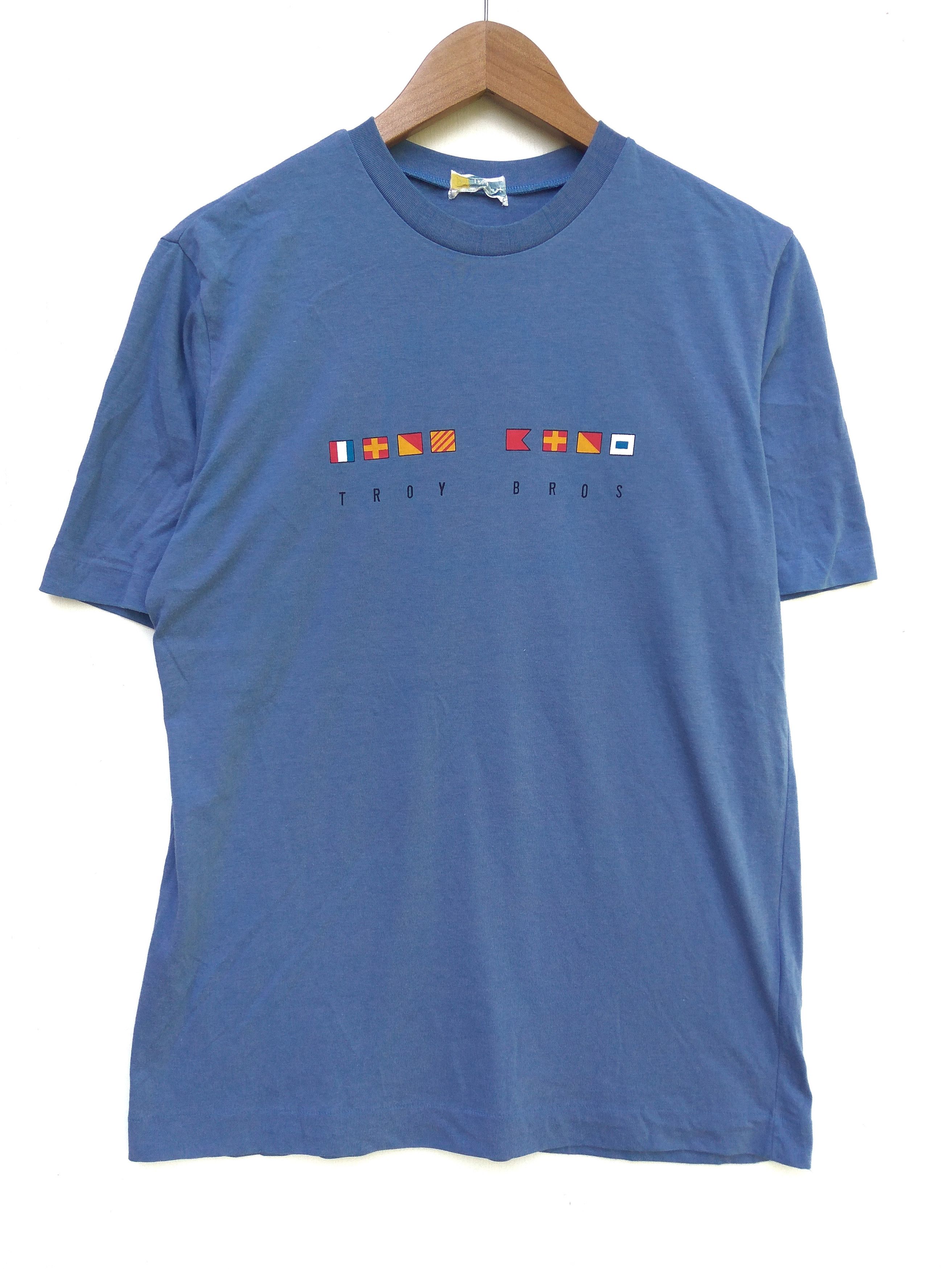 Japanese Brand 🔥 Vintage Troy Bros t shirt International Size US M / EU 48-50 / 2 - 2 Thumbnail