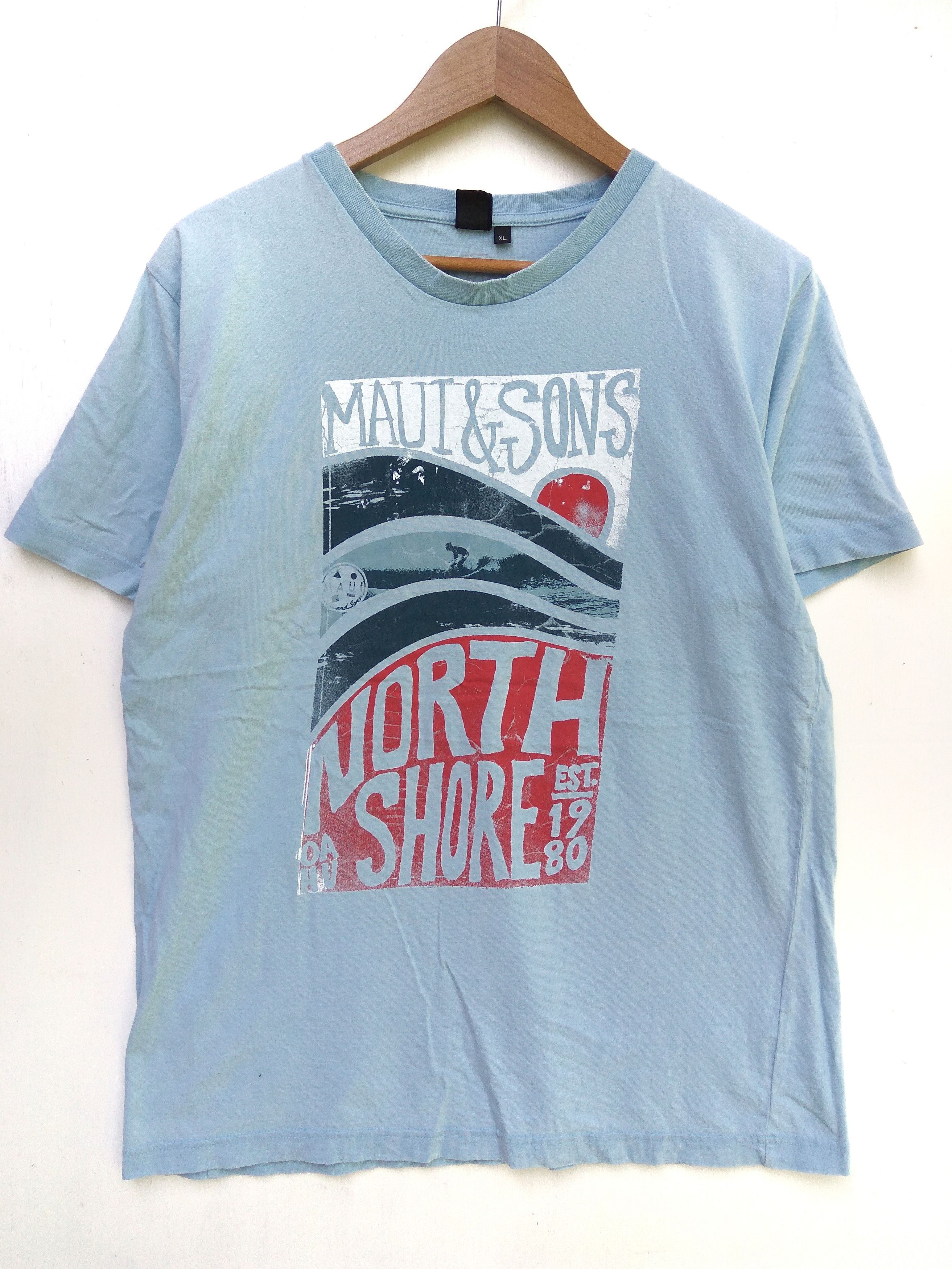 Maui and Sons Vintage 90s Maui and Sons T-shirt Size US L / EU 52-54 / 3 - 1 Thumbnail