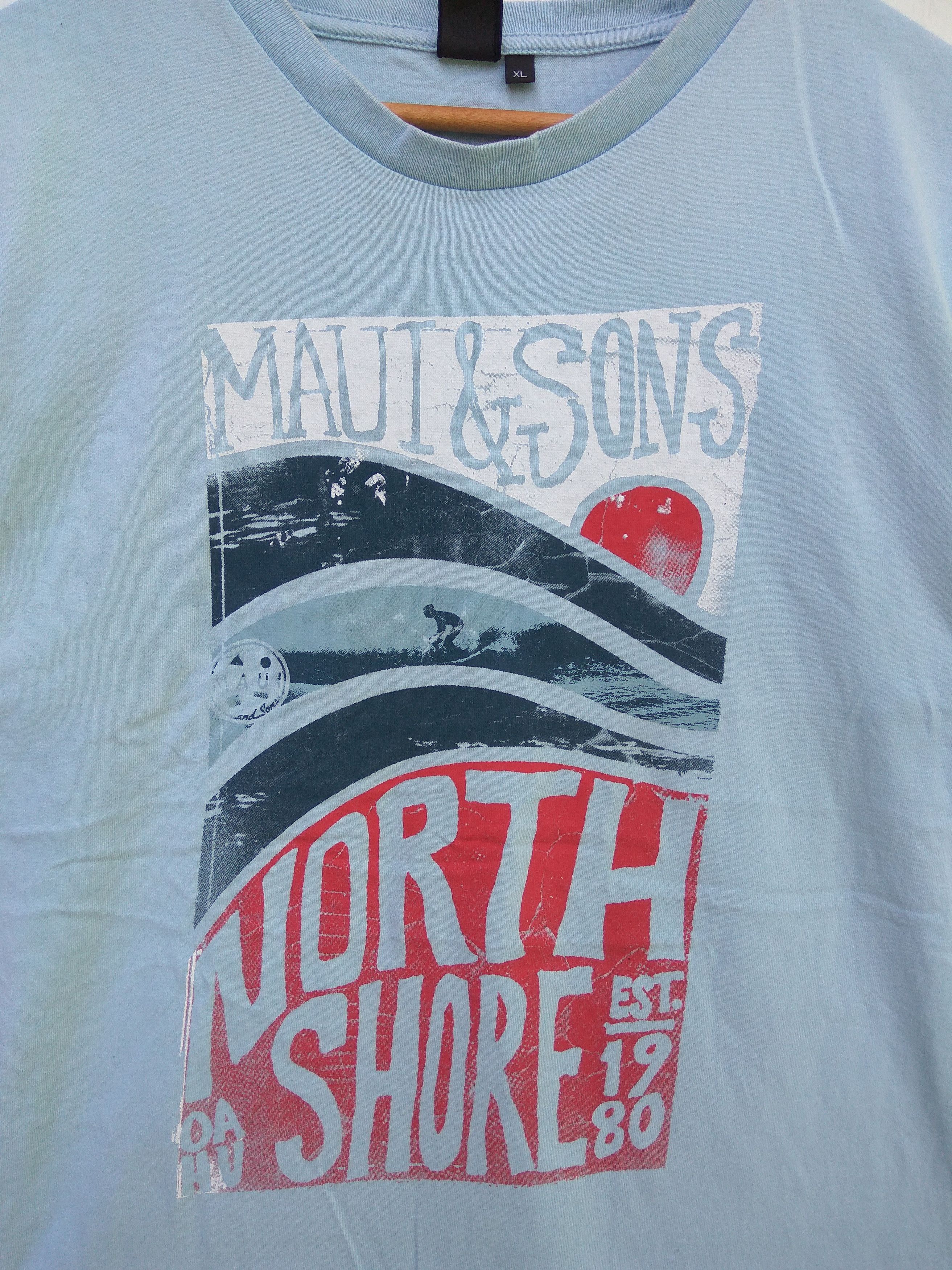 Maui and Sons Vintage 90s Maui and Sons T-shirt Size US L / EU 52-54 / 3 - 3 Thumbnail