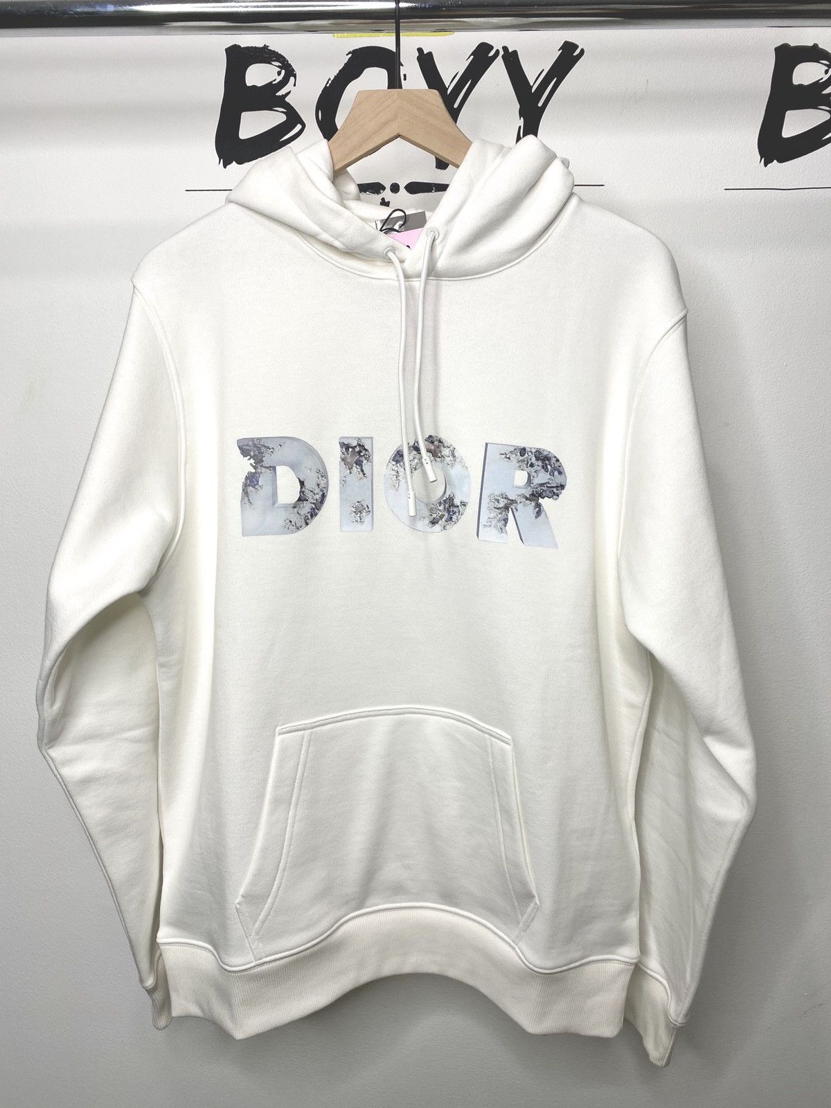 Dior Daniel Arsham Eroded 3D Logo Hoodie | Grailed