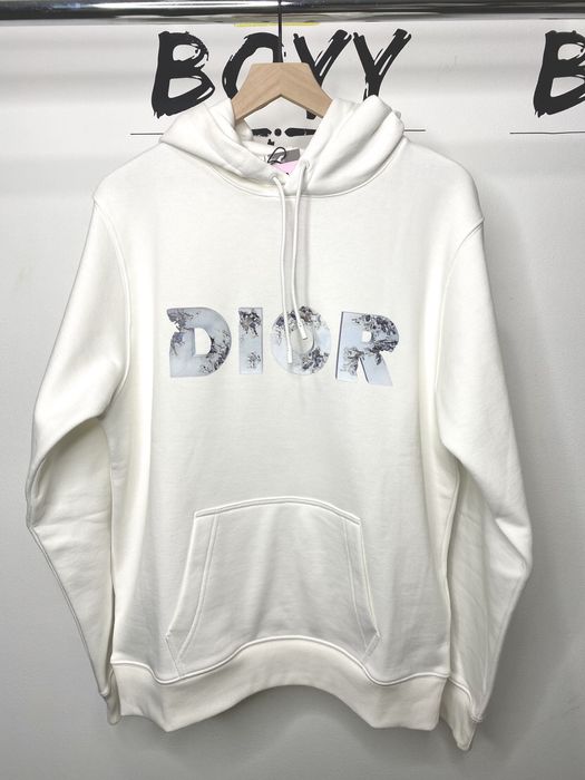 Dior Daniel Arsham Eroded 3D Logo Hoodie | Grailed