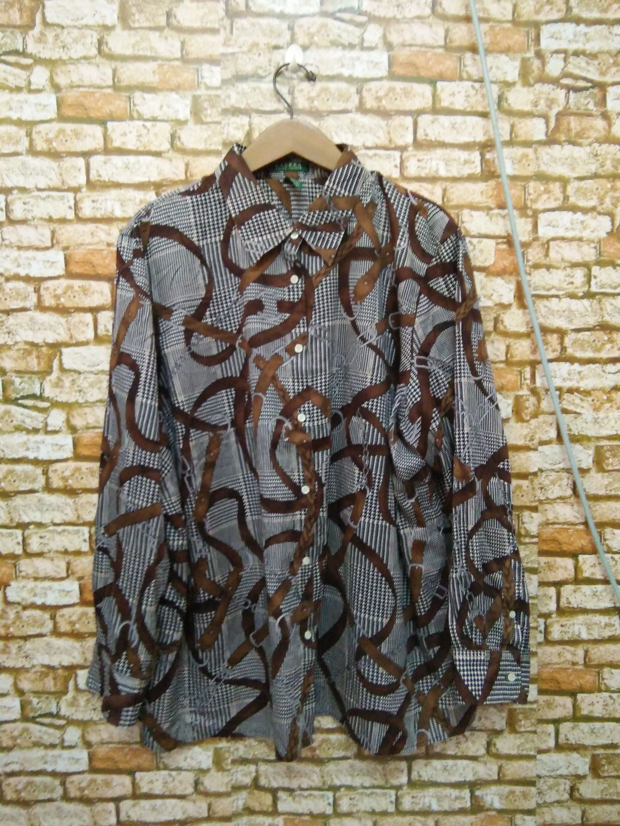 Polo Ralph Lauren POLO RALPH LAUREN OVERSIZED FULL PRINT SHIRT BUTTON (A530) Size US XL / EU 56 / 4 - 1 Thumbnail