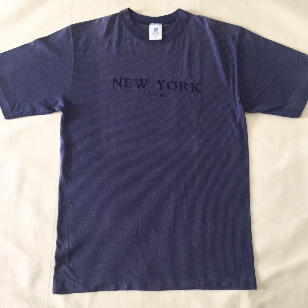 Vintage Authentic Vintage 1990s New York Belton Embroidery Tee NYC ...