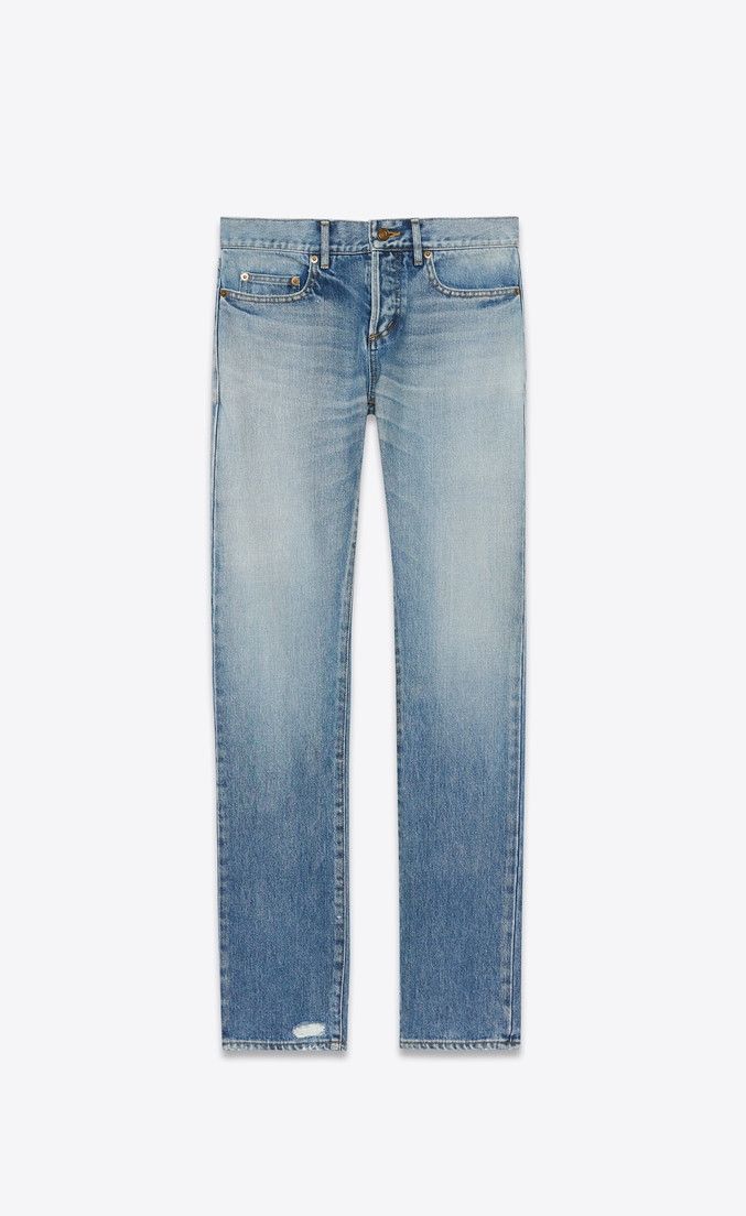 saint laurent x hedi slimane blue denim jeans 30