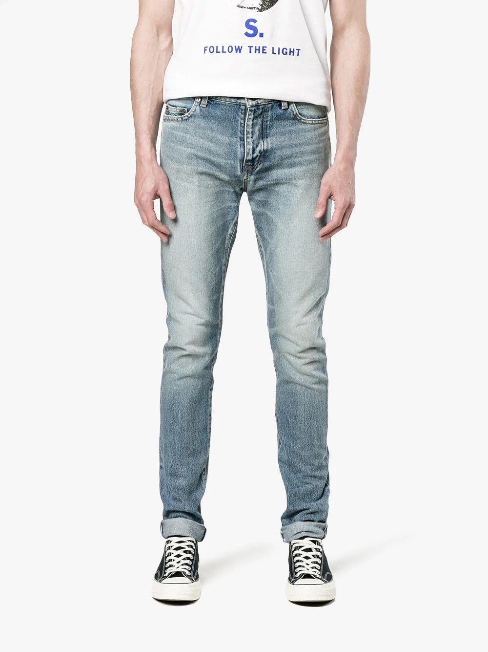saint laurent x hedi slimane blue denim jeans 30