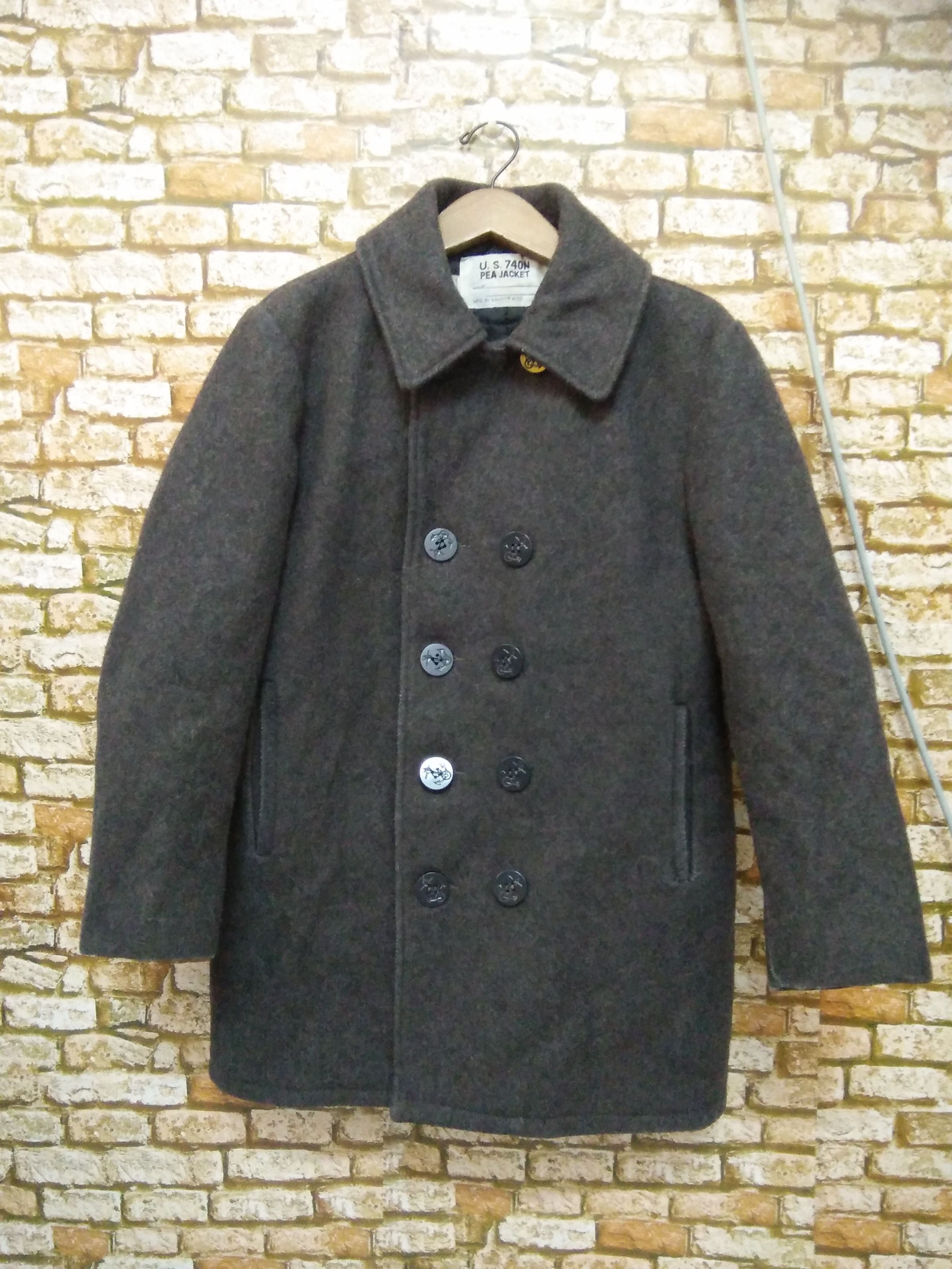 Schott SCHOTT NYC PEA JACKET DECK USN NAVY (A275) Size US M / EU 48-50 / 2 - 1 Thumbnail