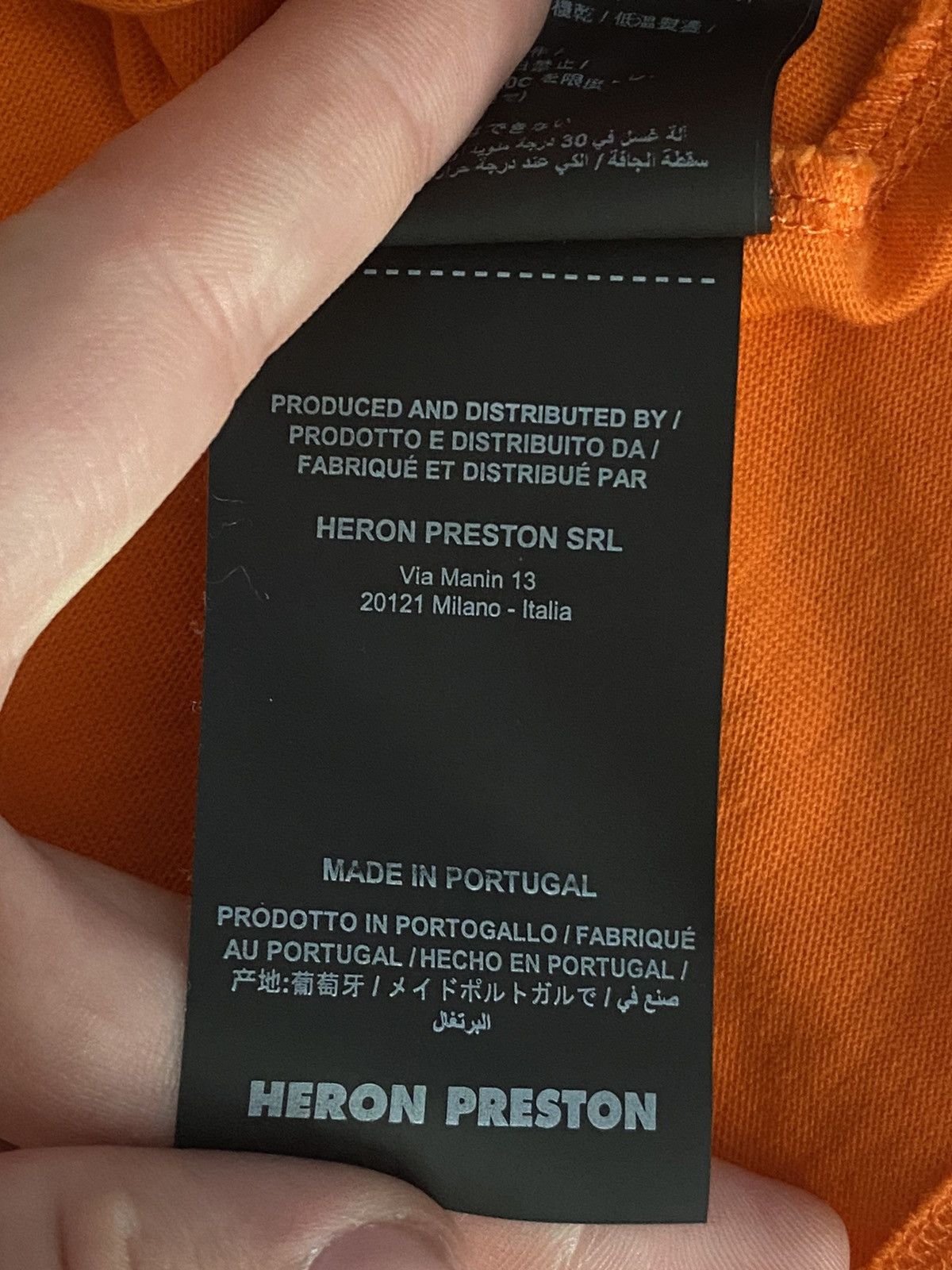 Heron Preston Oversized Heron Preston Mock Neck Orange Long Sleeve Tee Size US S / EU 44-46 / 1 - 6 Thumbnail