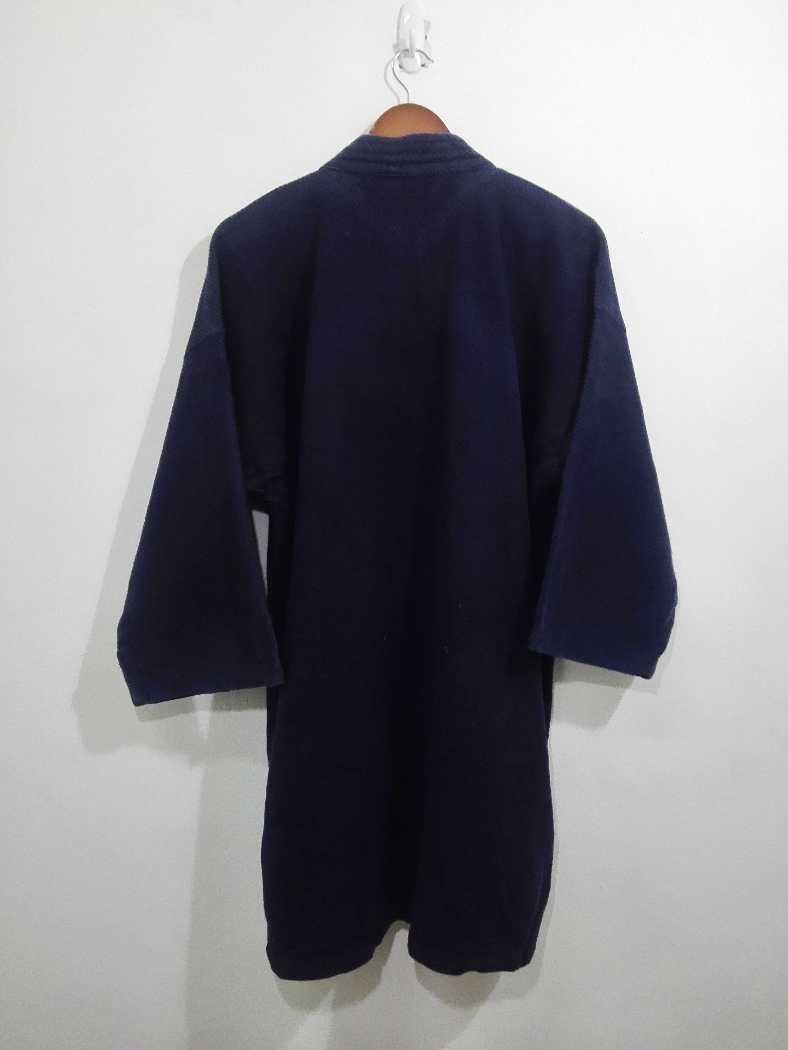 Indigo Vintage Cotton Indigo Japanese Noragi Sashiko Jacket 12 Size US M / EU 48-50 / 2 - 2 Thumbnail