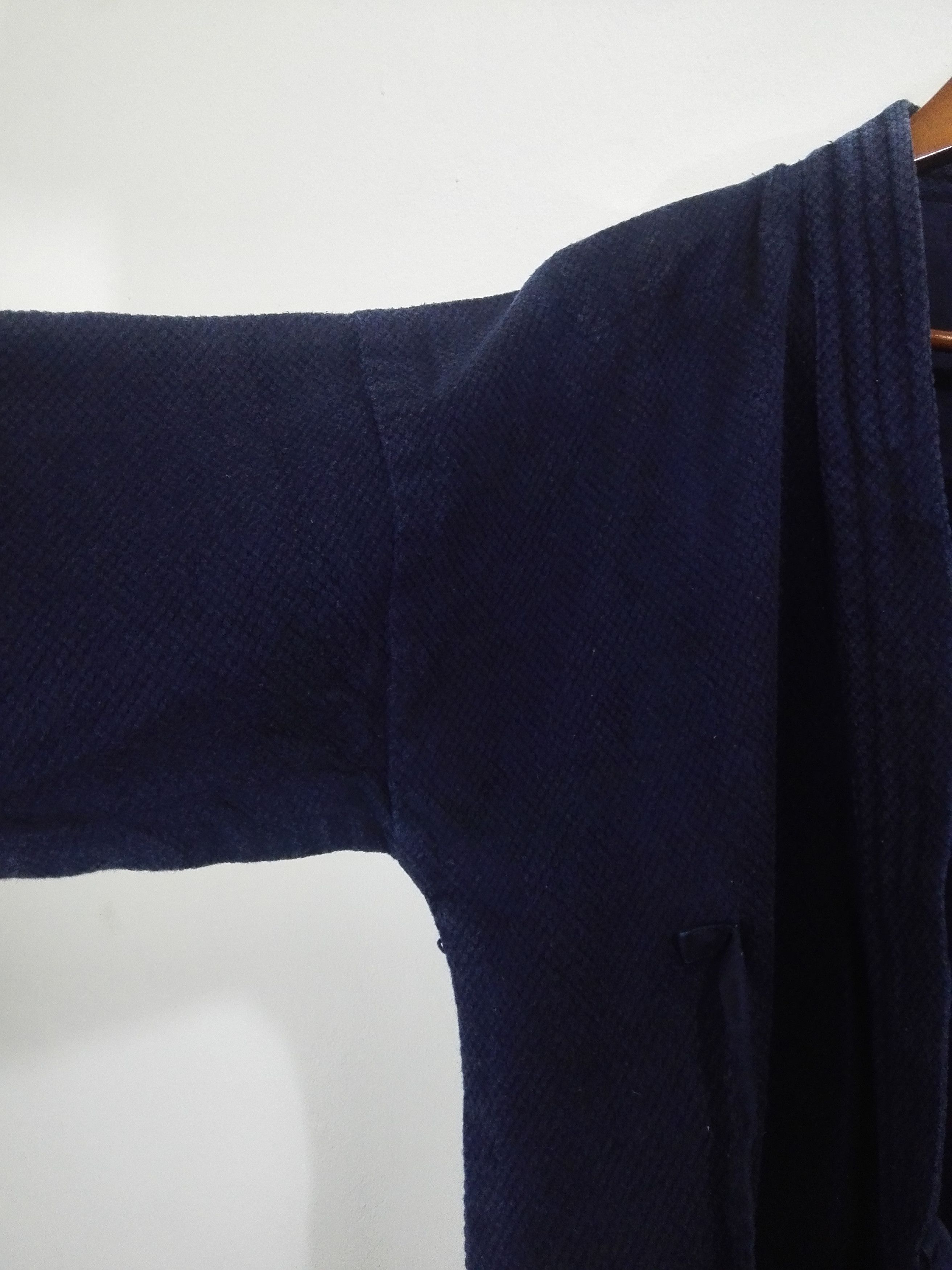 Indigo Vintage Cotton Indigo Japanese Noragi Sashiko Jacket 12 Size US M / EU 48-50 / 2 - 5 Thumbnail