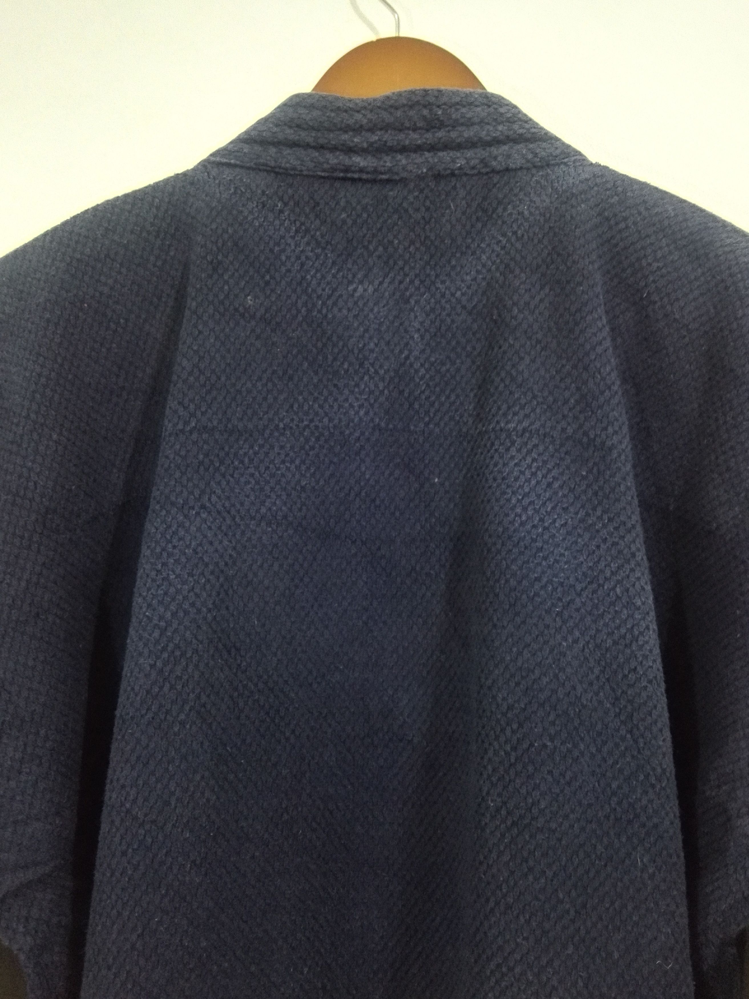 Indigo Vintage Cotton Indigo Japanese Noragi Sashiko Jacket 12 Size US M / EU 48-50 / 2 - 8 Thumbnail