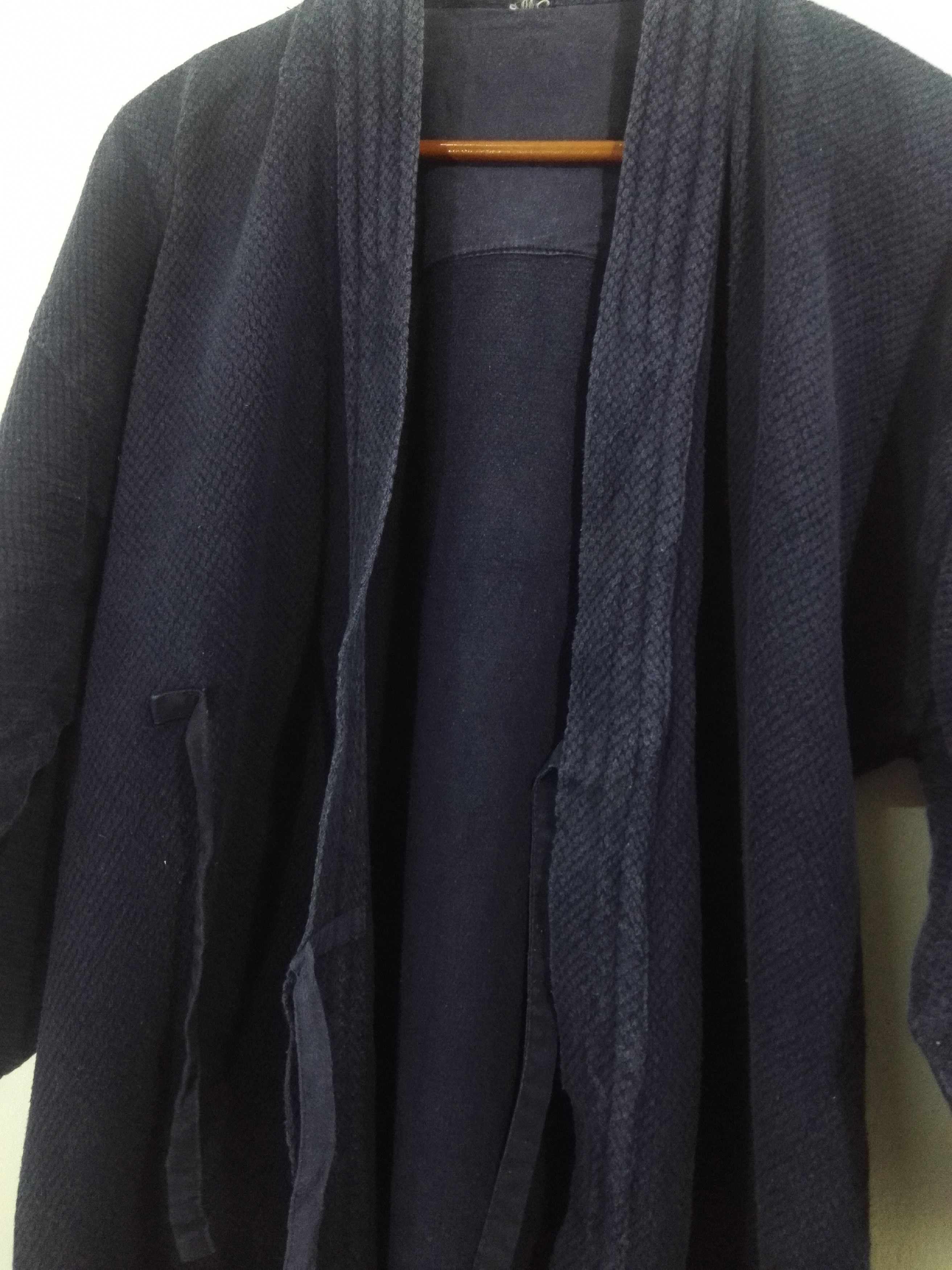 Indigo Vintage Cotton Indigo Japanese Noragi Sashiko Jacket 12 Size US M / EU 48-50 / 2 - 3 Thumbnail