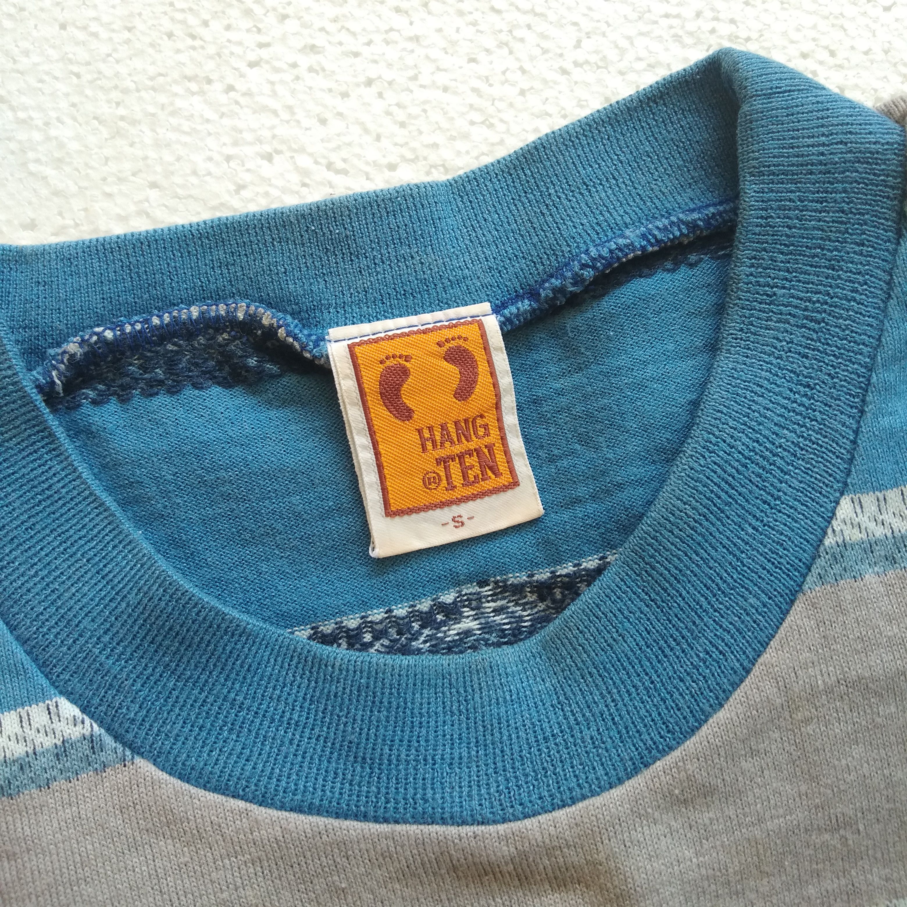 Hang Ten × Vintage Vintage Hang Ten Stripes T-shirt Size US S / EU 44-46 / 1 - 5 Thumbnail