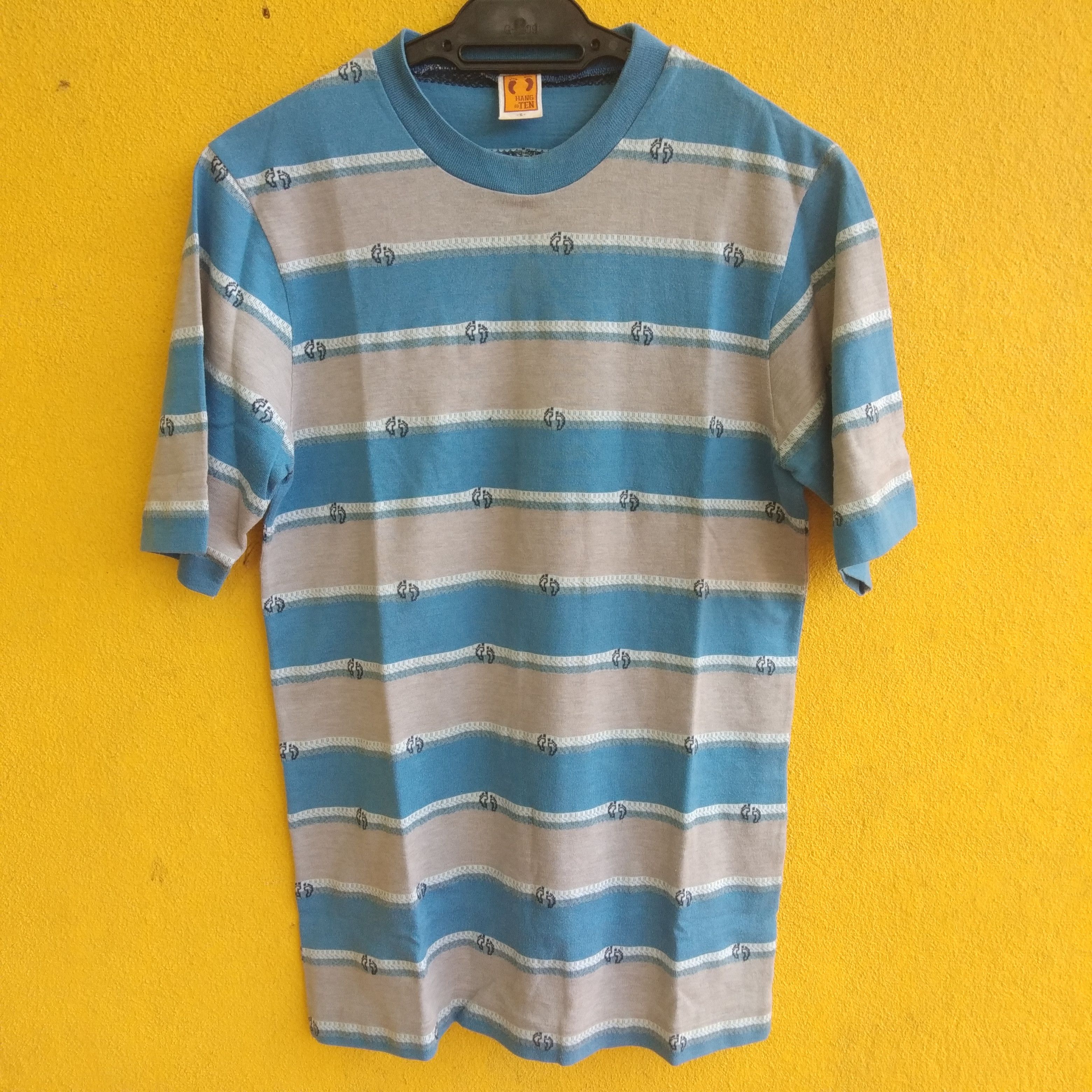 Hang Ten × Vintage Vintage Hang Ten Stripes T-shirt Size US S / EU 44-46 / 1 - 2 Thumbnail