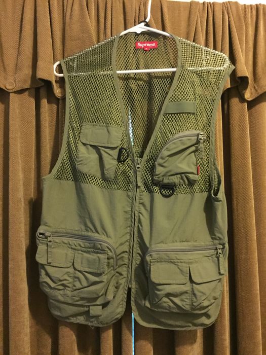 Supreme Supreme mesh fishing vest cargo khaki | Grailed