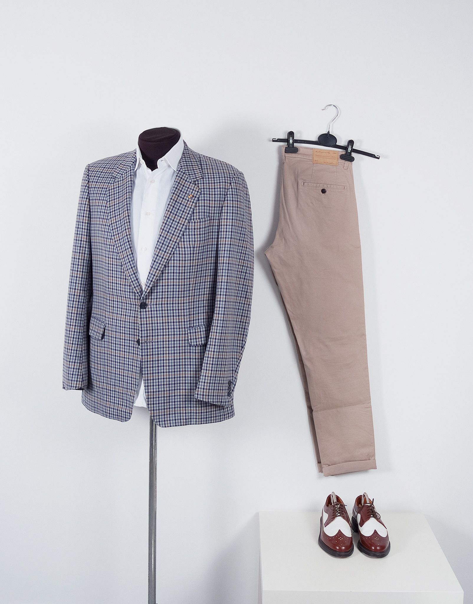 Burberry × Burberry Prorsum Burberry Prorsum Checked Wool Blazer Jacket (US42) Size 42R - 2 Thumbnail