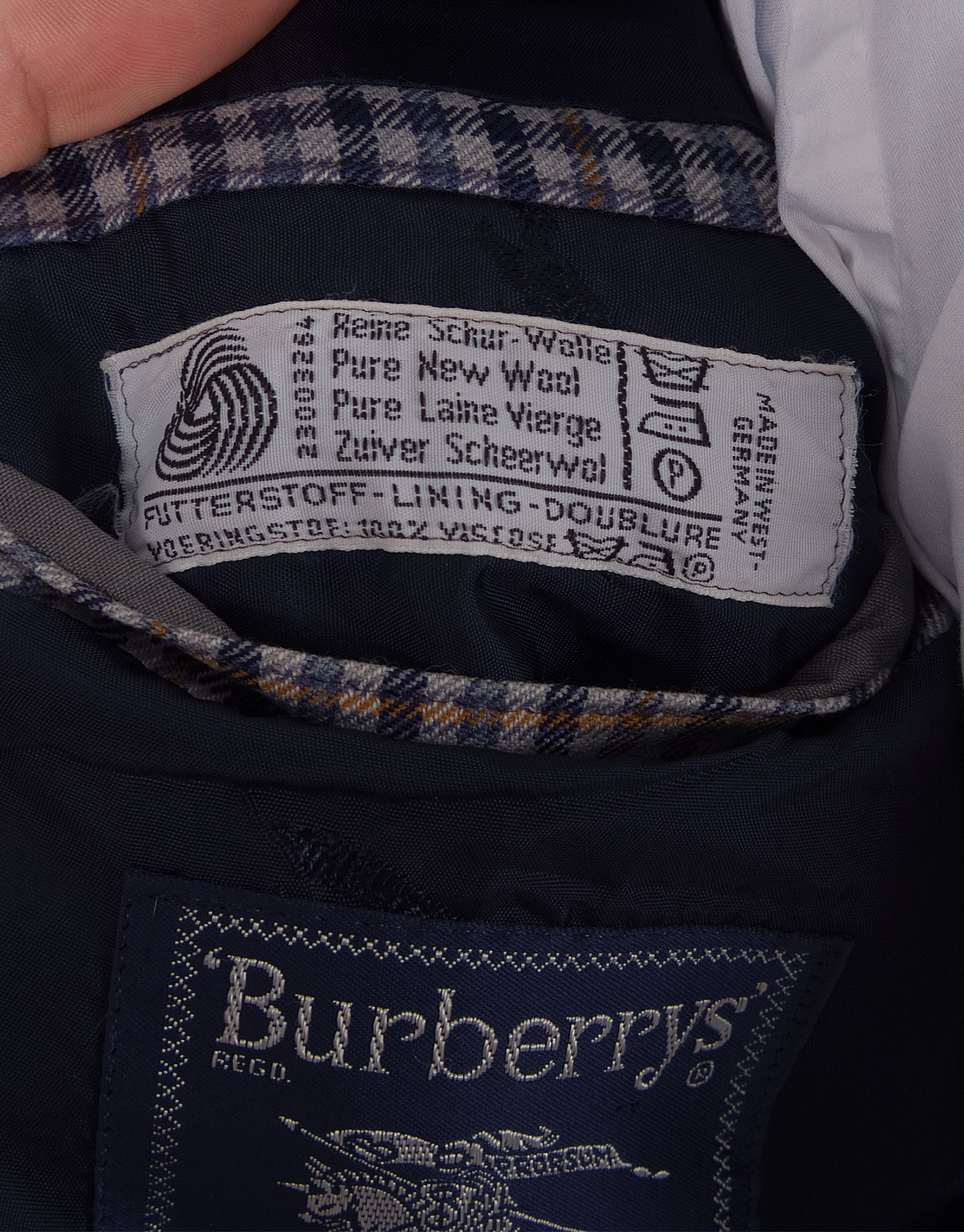 Burberry × Burberry Prorsum Burberry Prorsum Checked Wool Blazer Jacket (US42) Size 42R - 9 Thumbnail