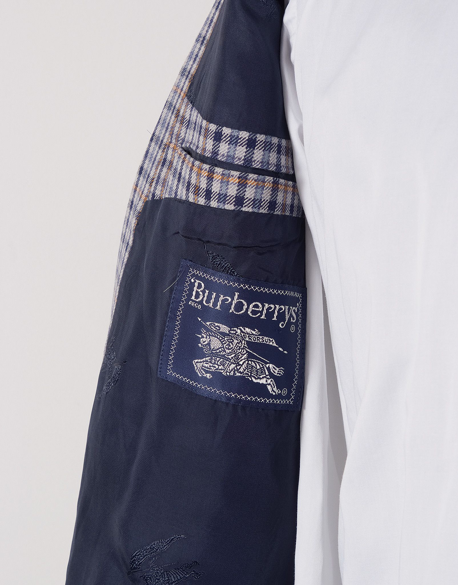Burberry × Burberry Prorsum Burberry Prorsum Checked Wool Blazer Jacket (US42) Size 42R - 7 Thumbnail