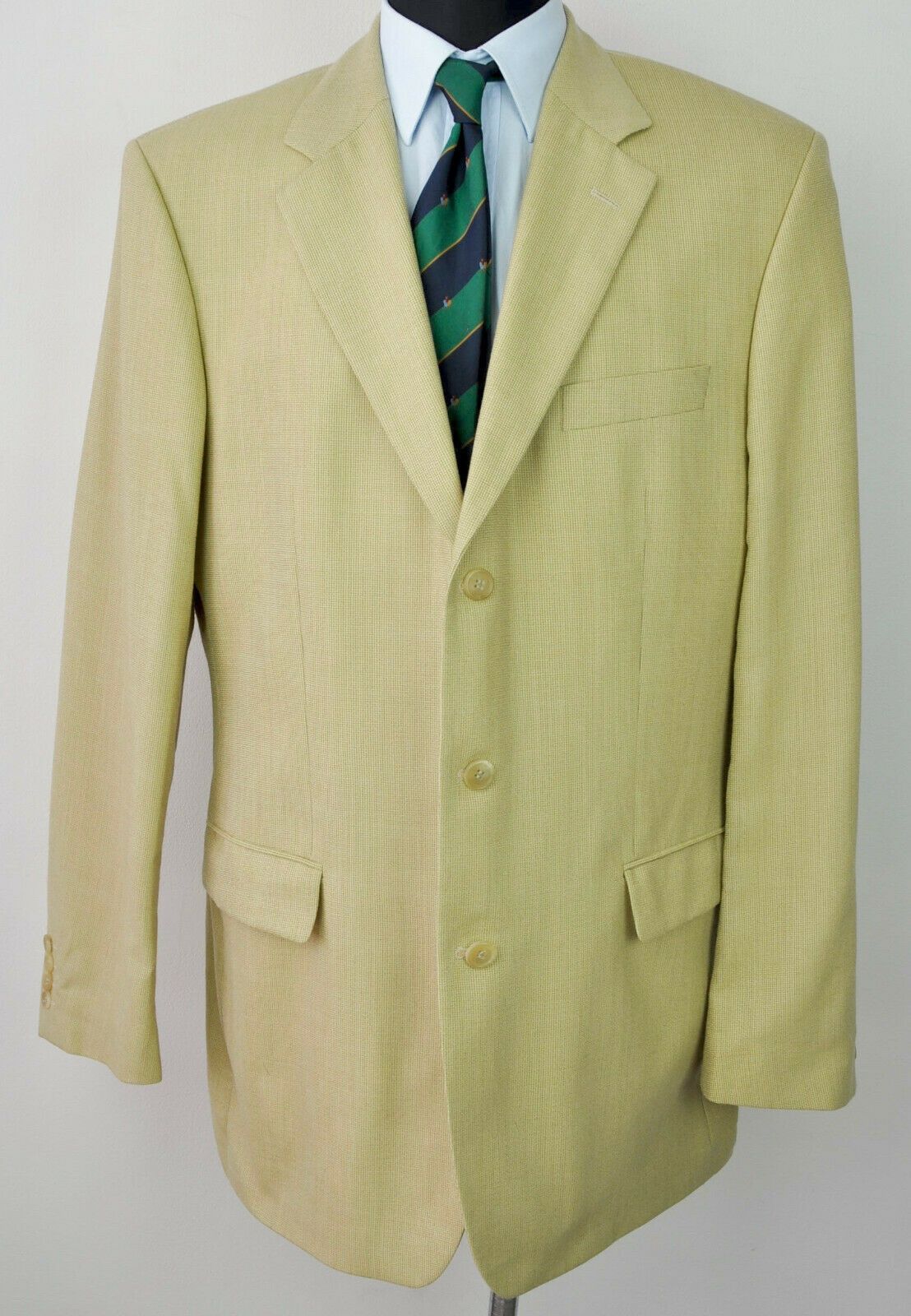 Hugo Boss HUGO BOSS 100% Virgin Wool Blazer Textured Jacket Sport Size 44L - 1 Thumbnail