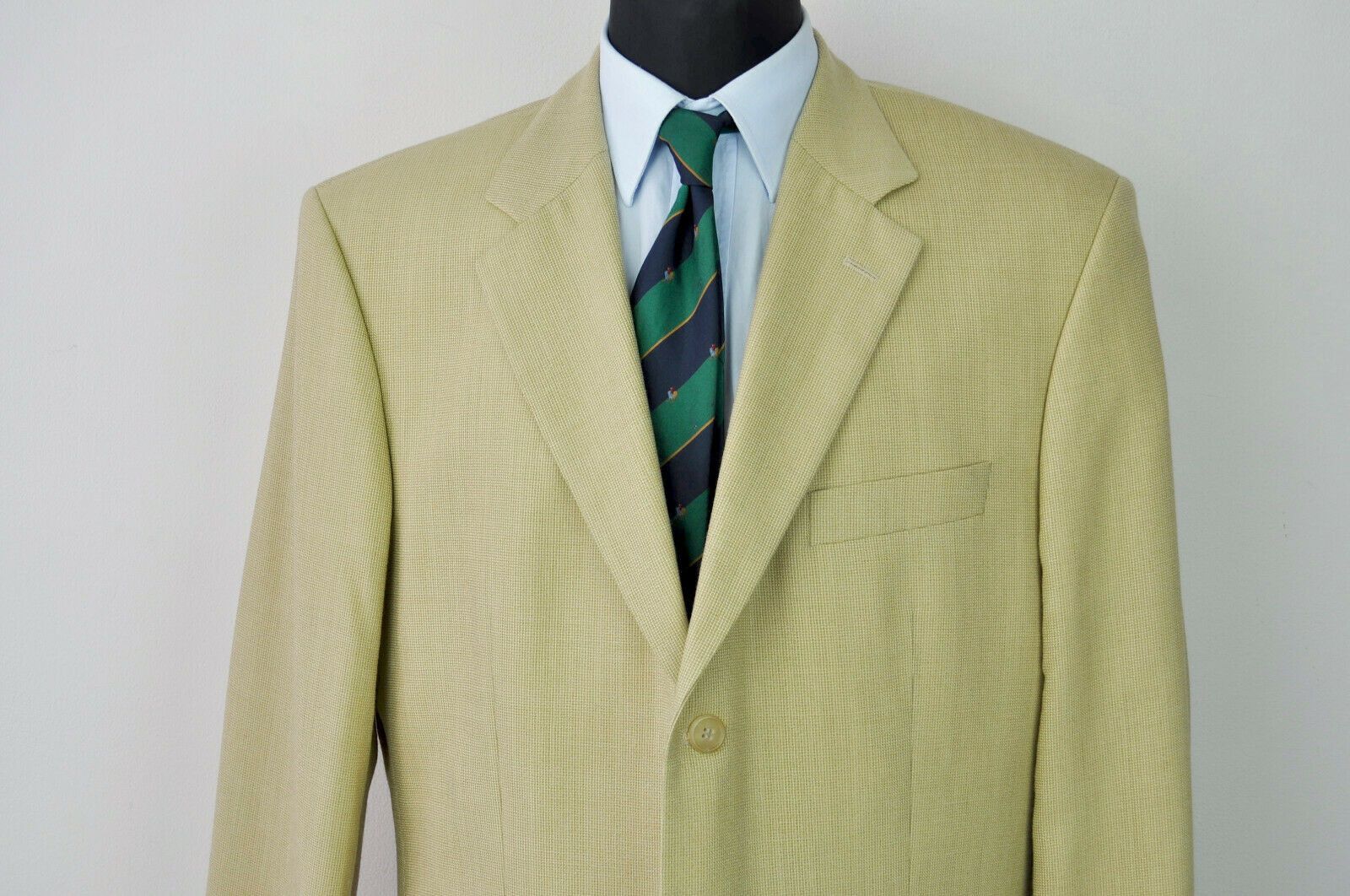 Hugo Boss HUGO BOSS 100% Virgin Wool Blazer Textured Jacket Sport Size 44L - 2 Thumbnail