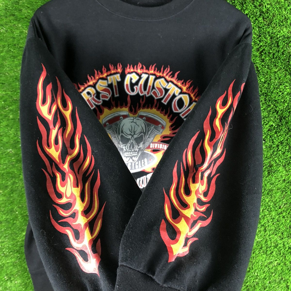 Japanese Brand × Vintage Vintage First Custom Motorway Sweatshirt Nice Design Size US L / EU 52-54 / 3 - 5 Thumbnail