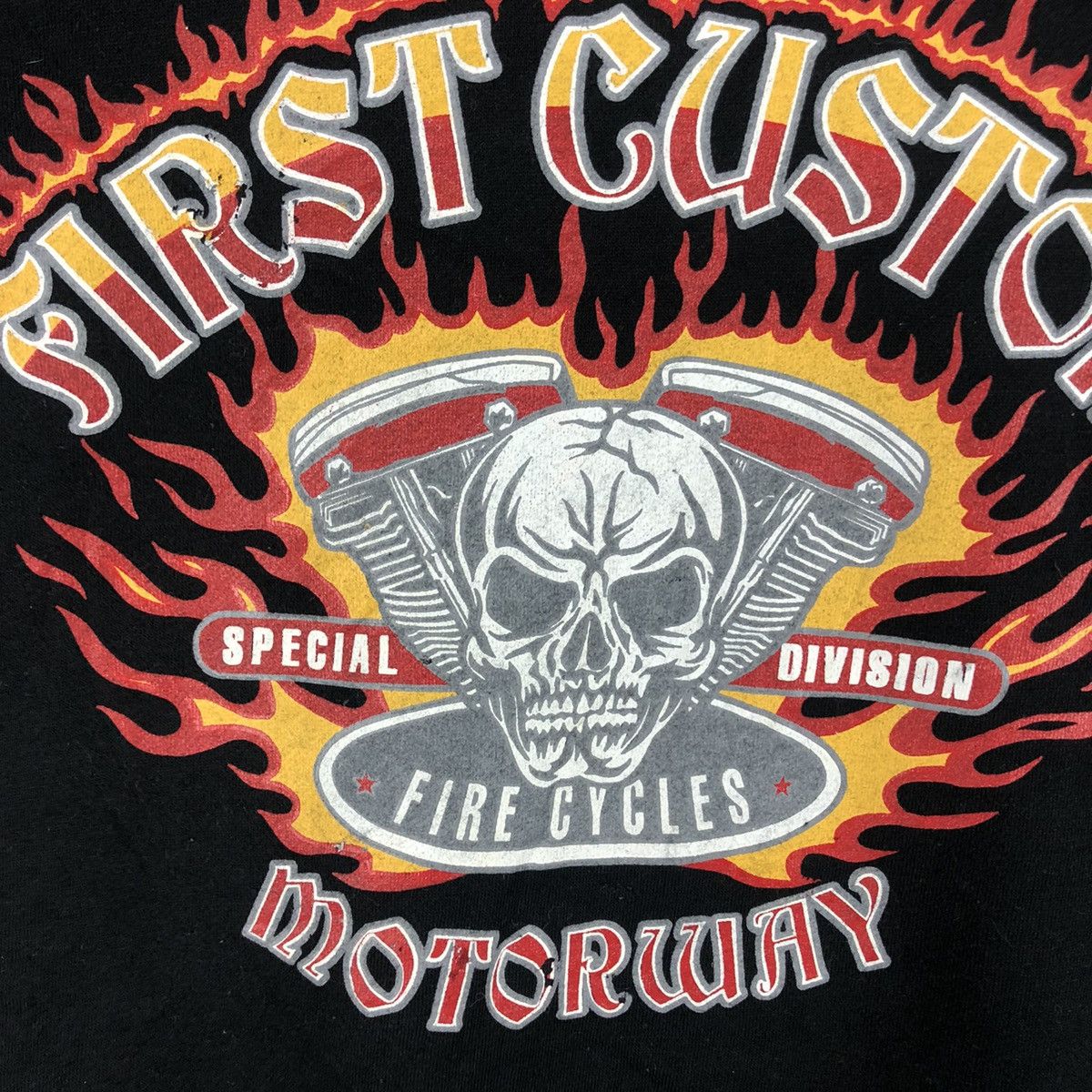 Japanese Brand × Vintage Vintage First Custom Motorway Sweatshirt Nice Design Size US L / EU 52-54 / 3 - 4 Thumbnail