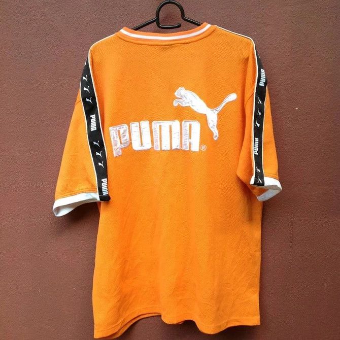 Puma 🔥 PUMA BIG LOGO JERSEY HIP HOP Size US L / EU 52-54 / 3 - 1 Thumbnail