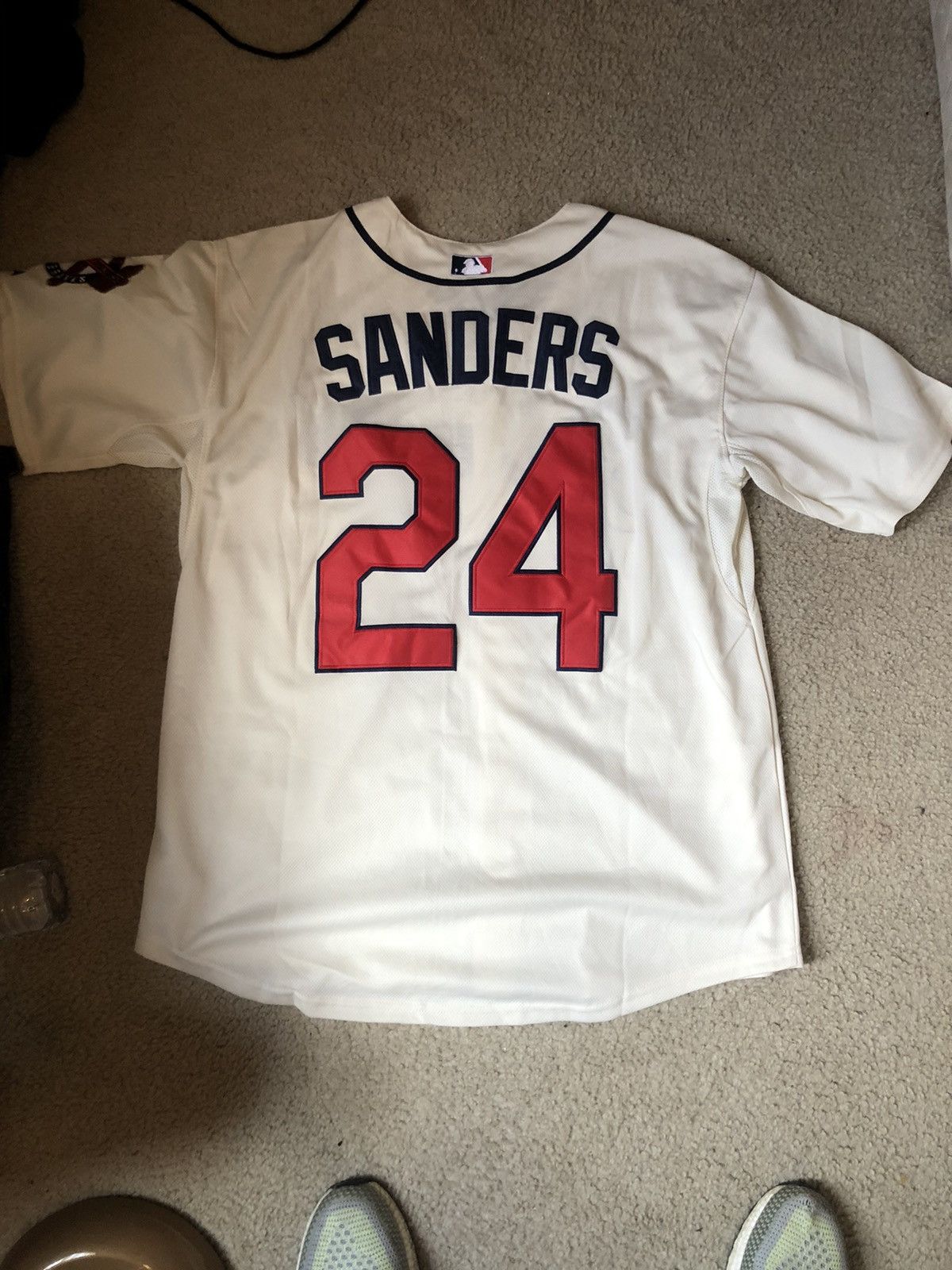 1991 Authentic World Series Rawlings Deion Sanders Atlanta Braves Baseball  Jersey ❌❌❌sold❌❌❌ Size 42 @deionsanders @braves…