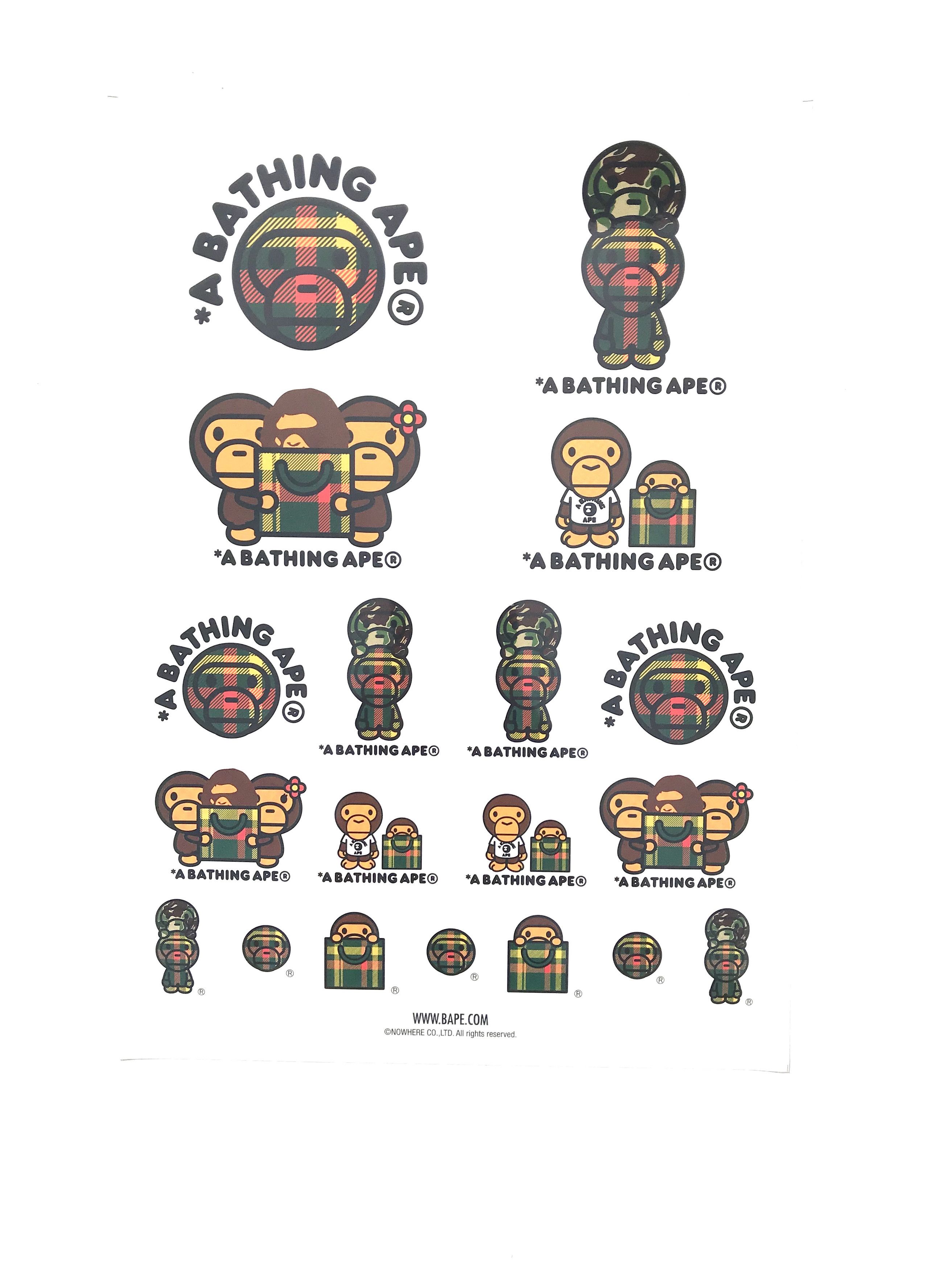 Bape Baby Milo Sticker Sheet