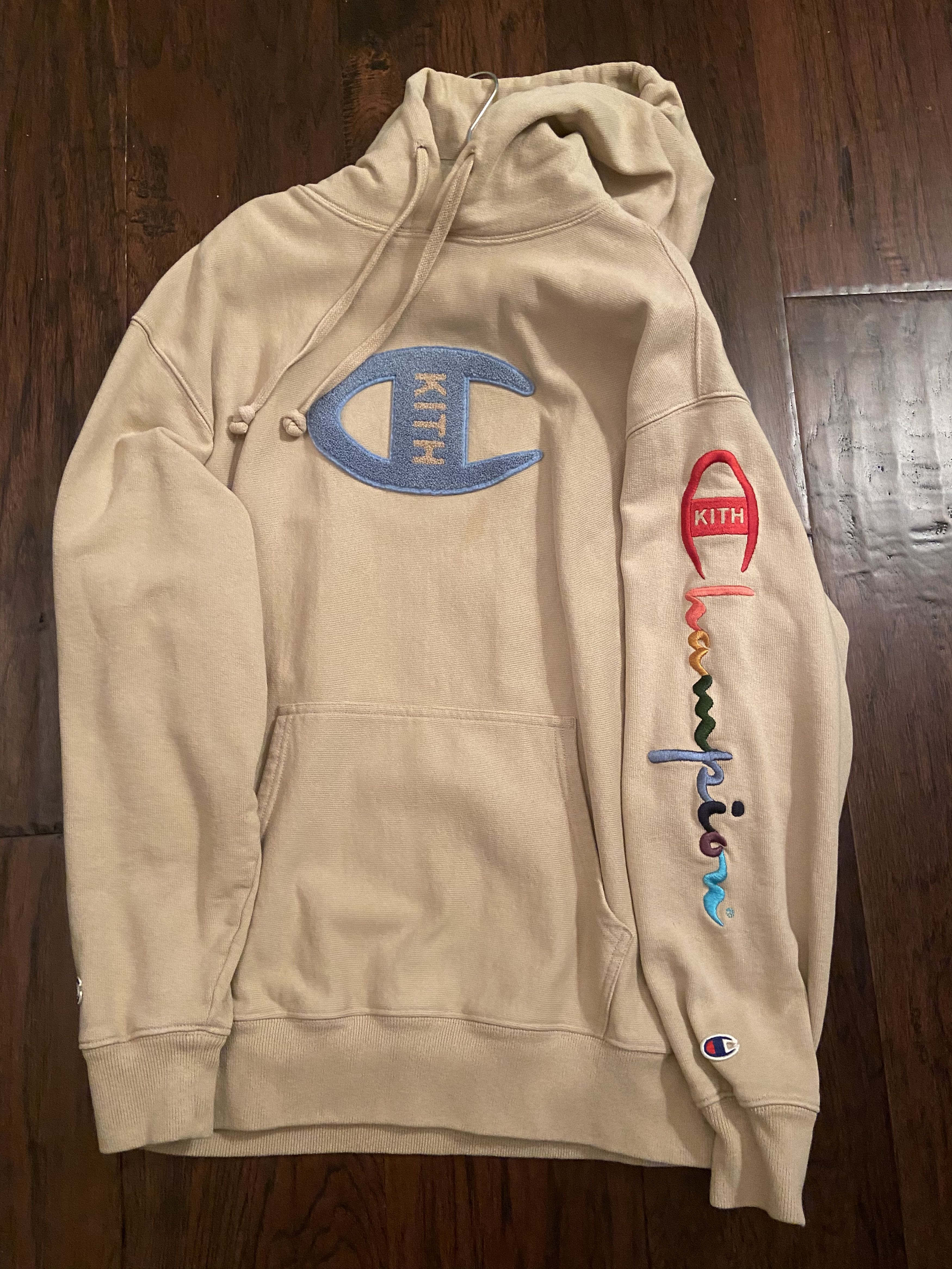 Champion hoodie sand on sale