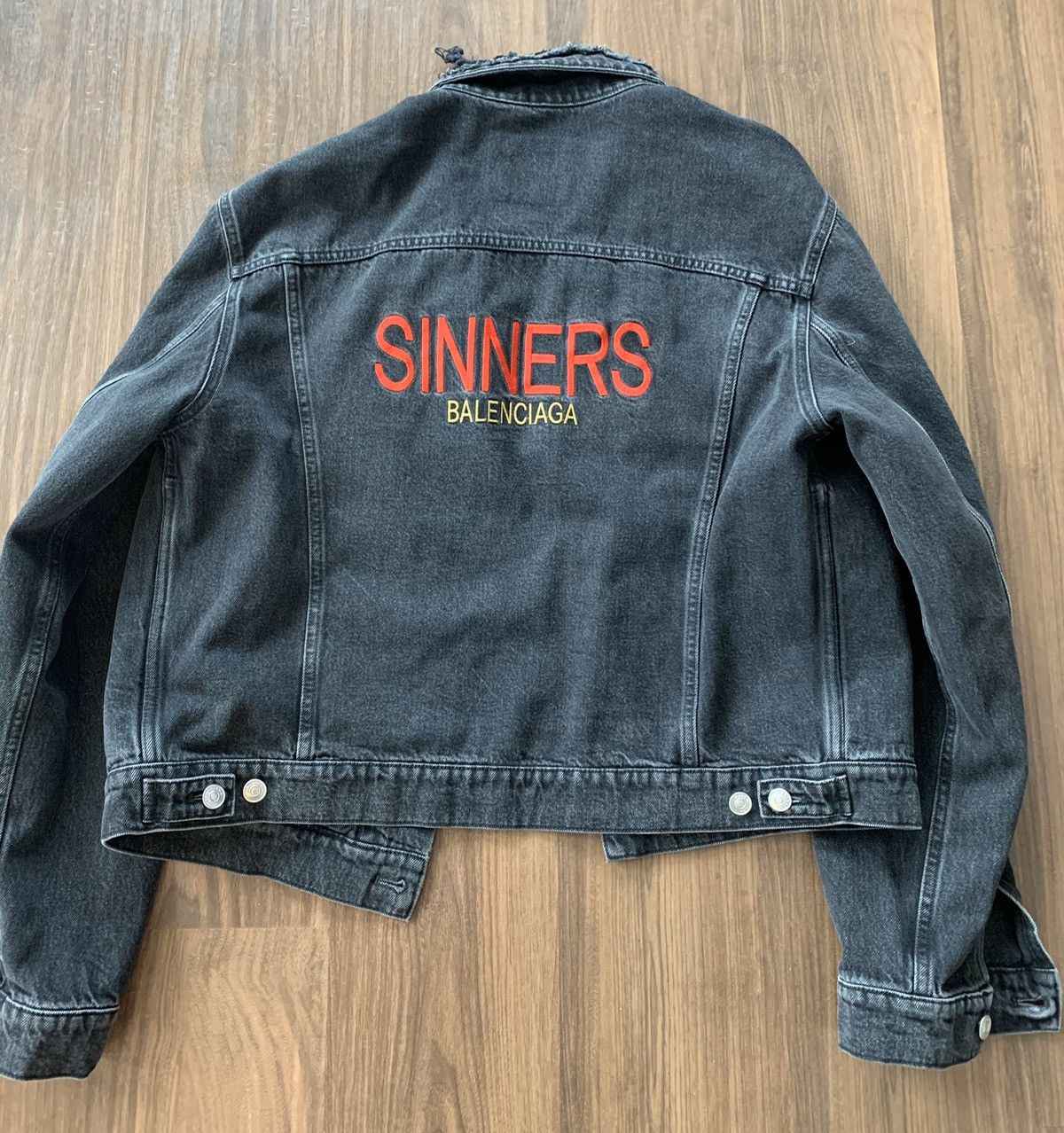 Alt det bedste Stratford på Avon Colonial Balenciaga Balenciaga Sinners Denim Jacket size 54 | Grailed