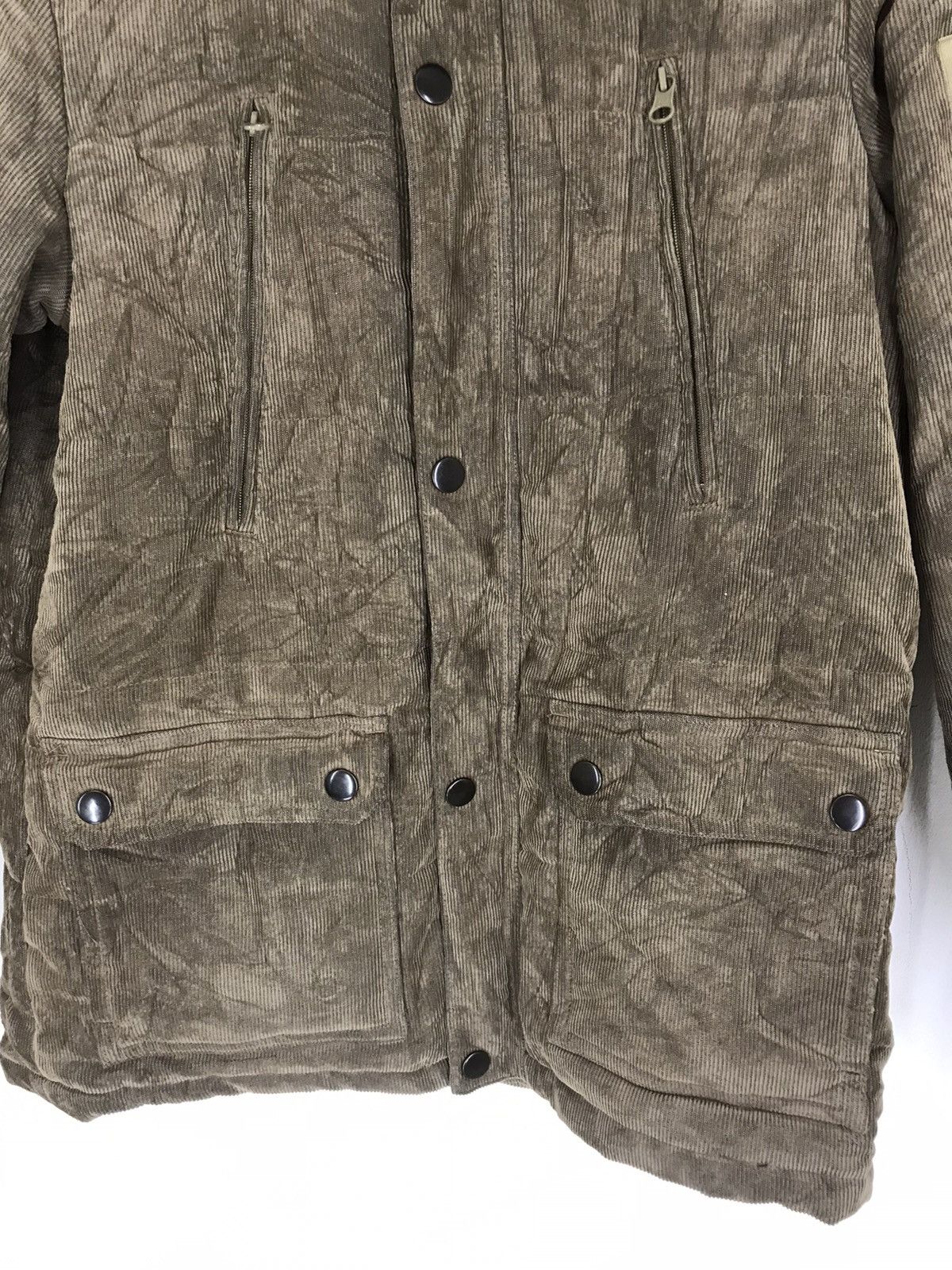 Global Work × Japanese Brand Global work corduroy fur hoodie parka jacket Size US L / EU 52-54 / 3 - 5 Thumbnail