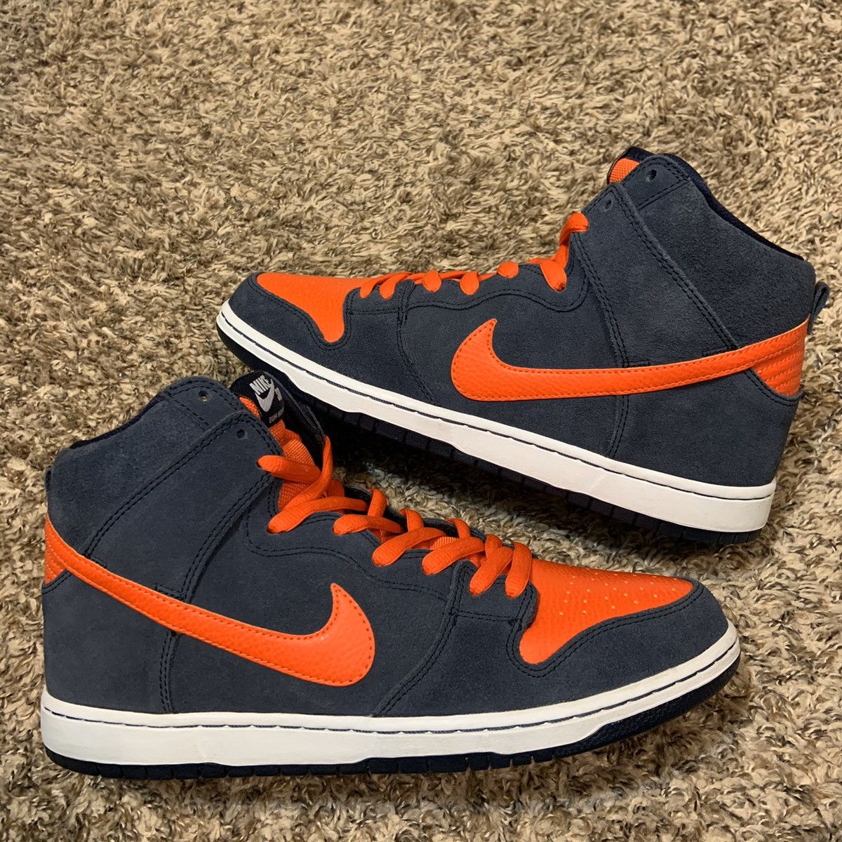 Nike Nike Sb Pro Dunk High Syracuse Obsidian Orange 2015 Sneakers 