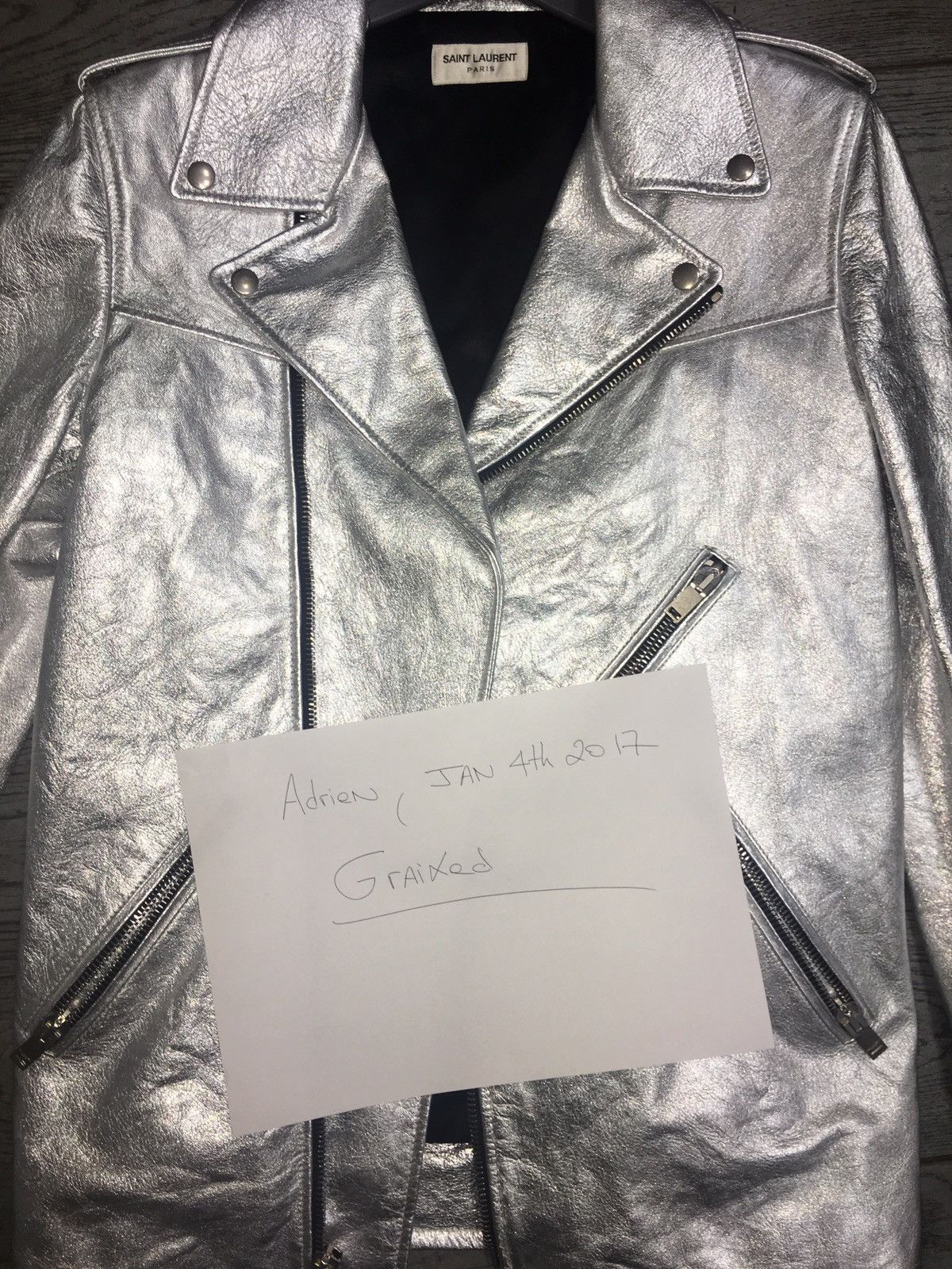 Saint Laurent Paris SAMPLE LEATHER JACKET Size US S / EU 44-46 / 1 - 2 Thumbnail