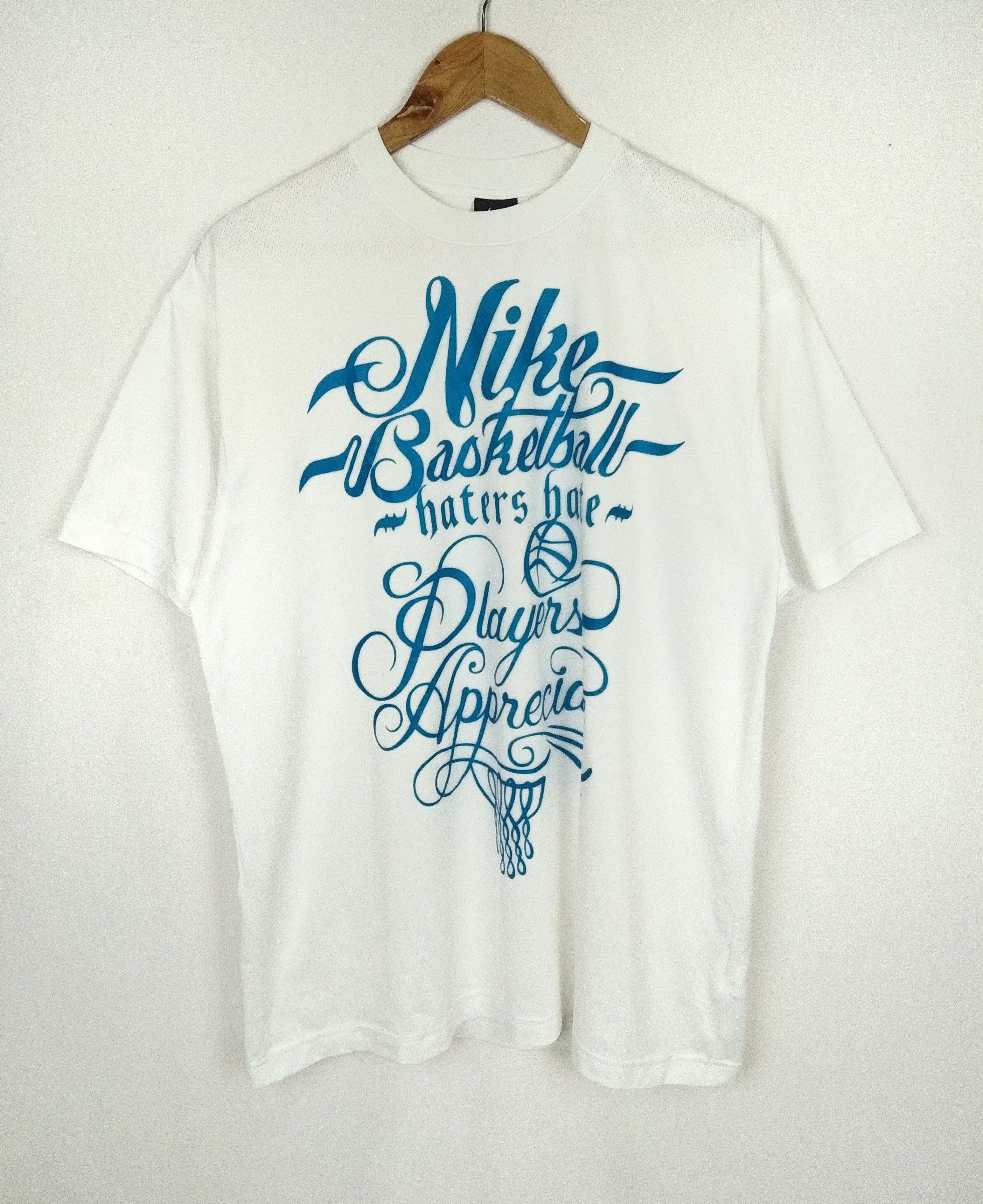 NBA × Nike × Vintage Vintage Nike Dri Fit basketball NBA haters hate Tshirt Size US L / EU 52-54 / 3 - 1 Thumbnail